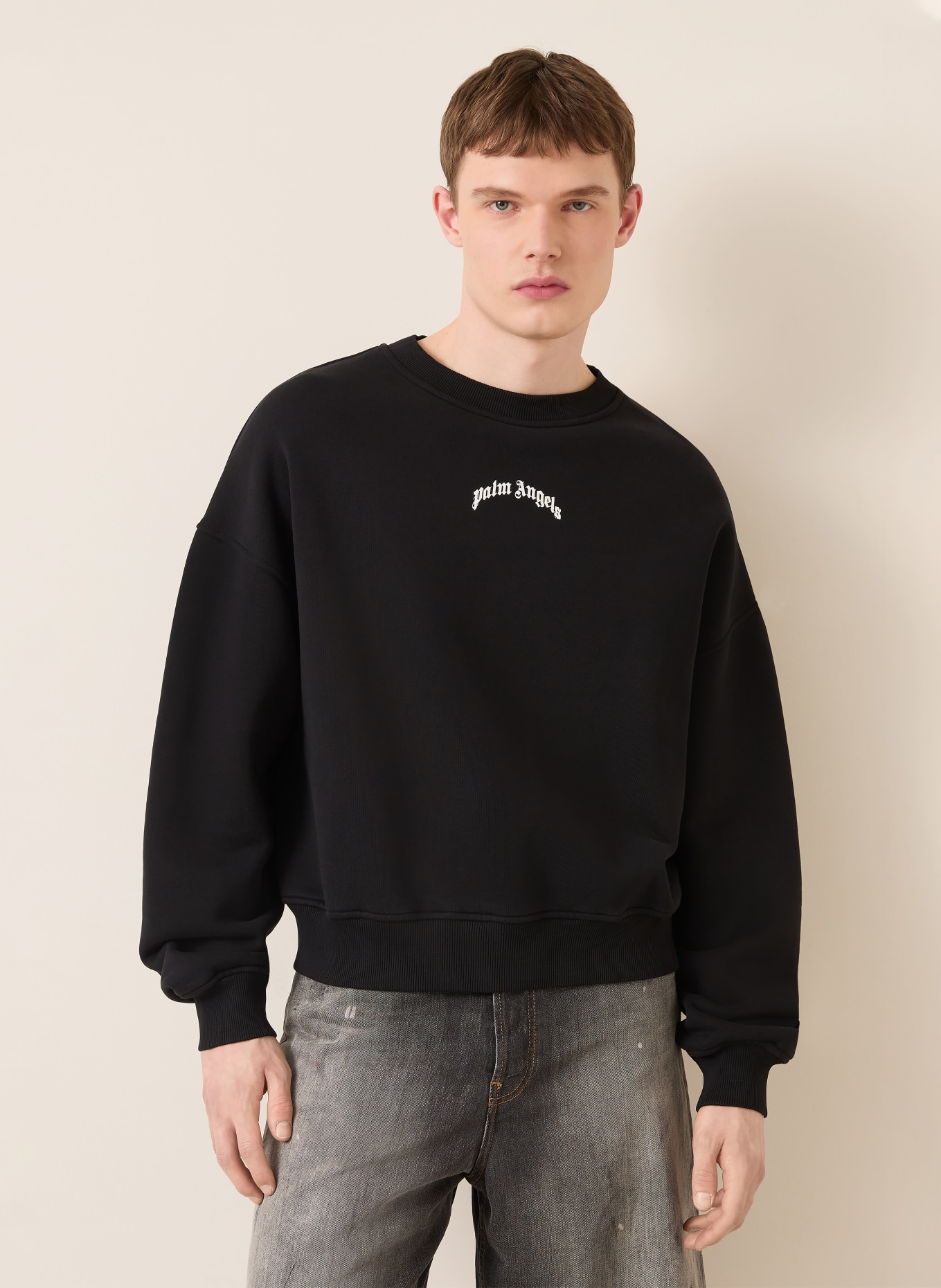 Palm Angels Sweatshirt: ZWART