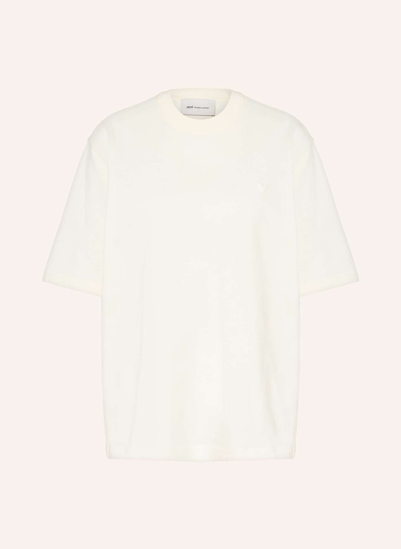 AMI PARIS T-Shirt: CREME