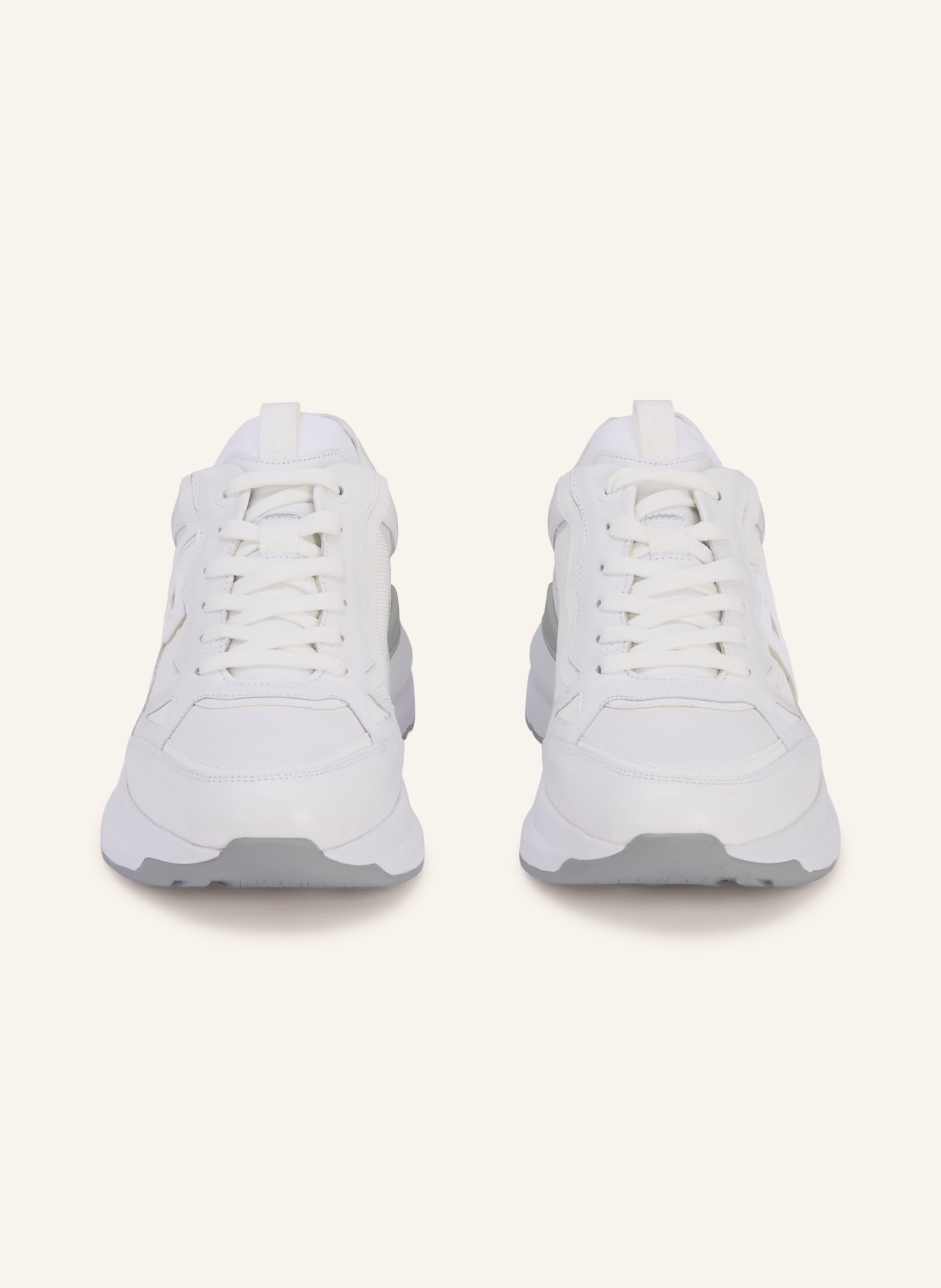 BOGNER Baskets CTP25: BLANC / GRIS CLAIR