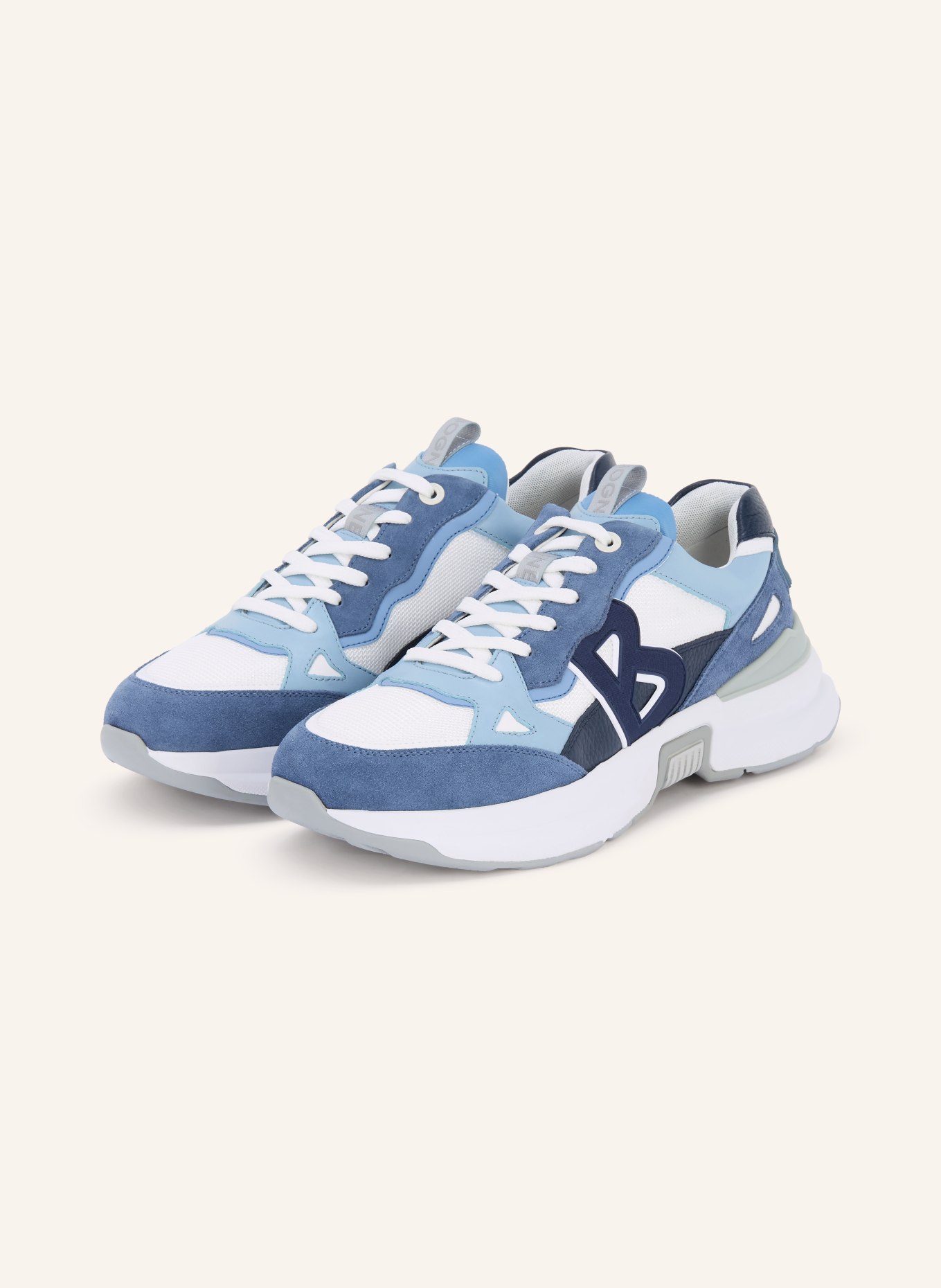 BOGNER Sneaker CTP25: BLAU / HELLBLAU / WEISS
