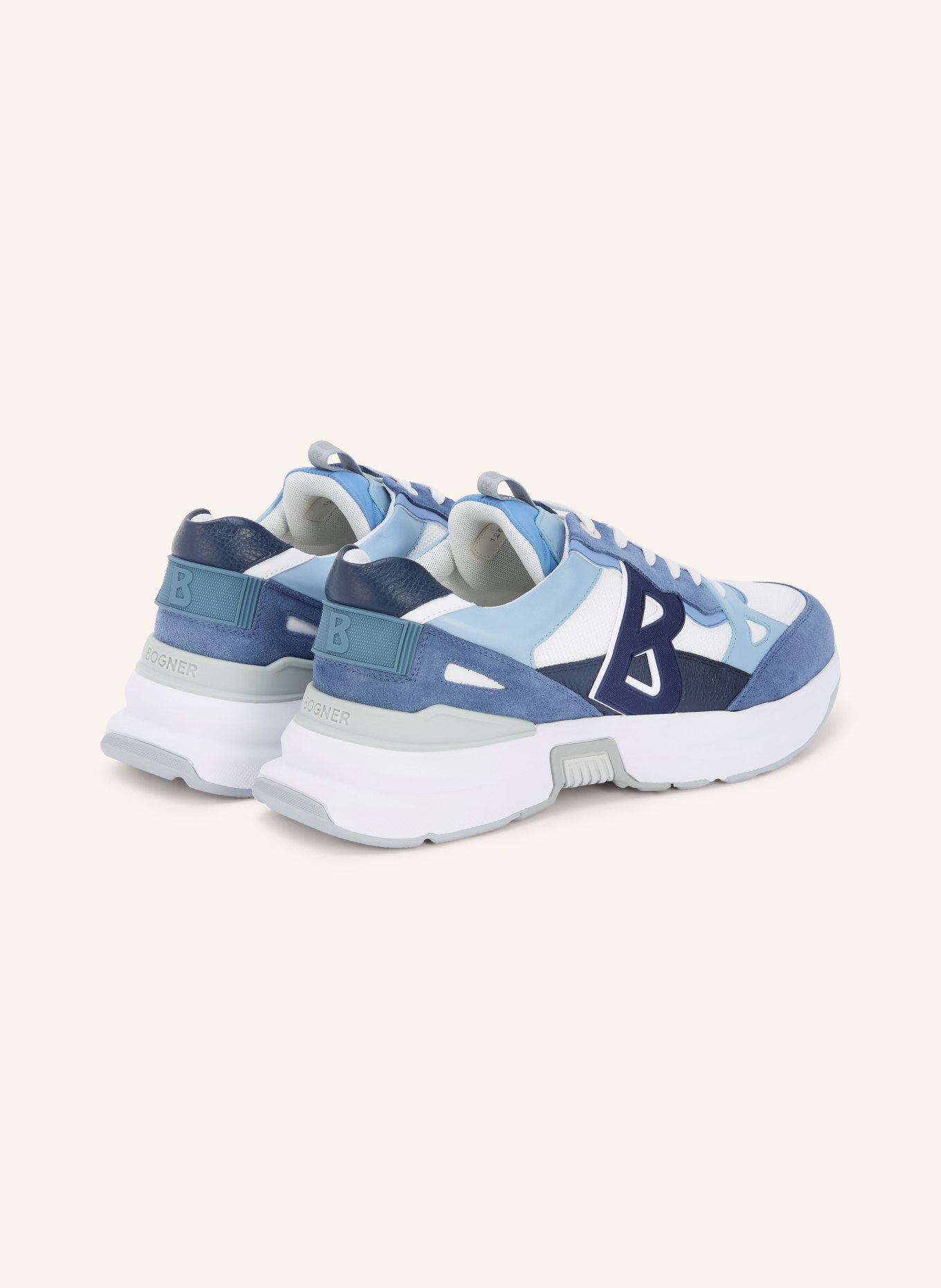 BOGNER Sneaker CTP25: BLAU / HELLBLAU / WEISS