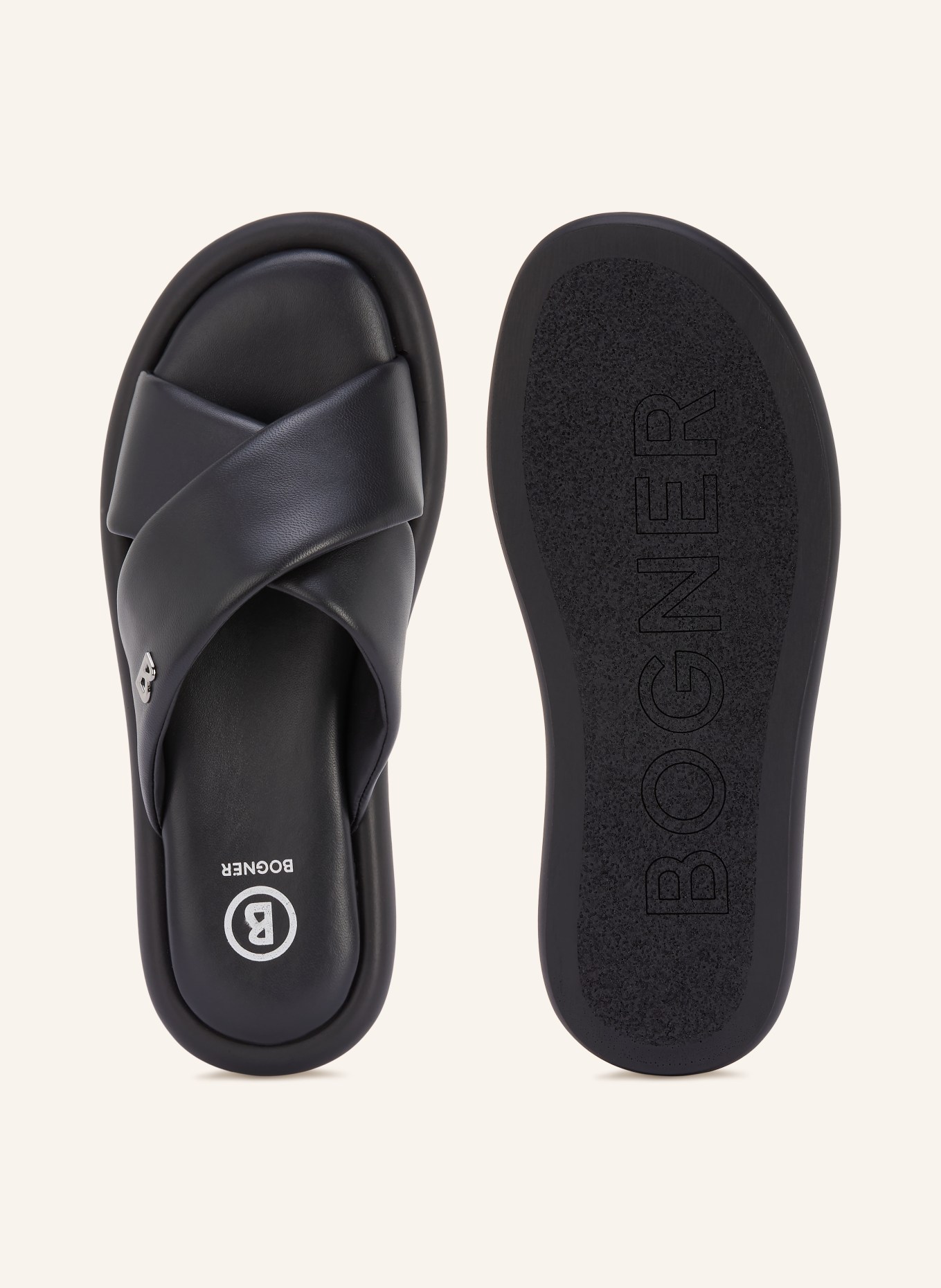 BOGNER PORTOFINO Mules: BLACK