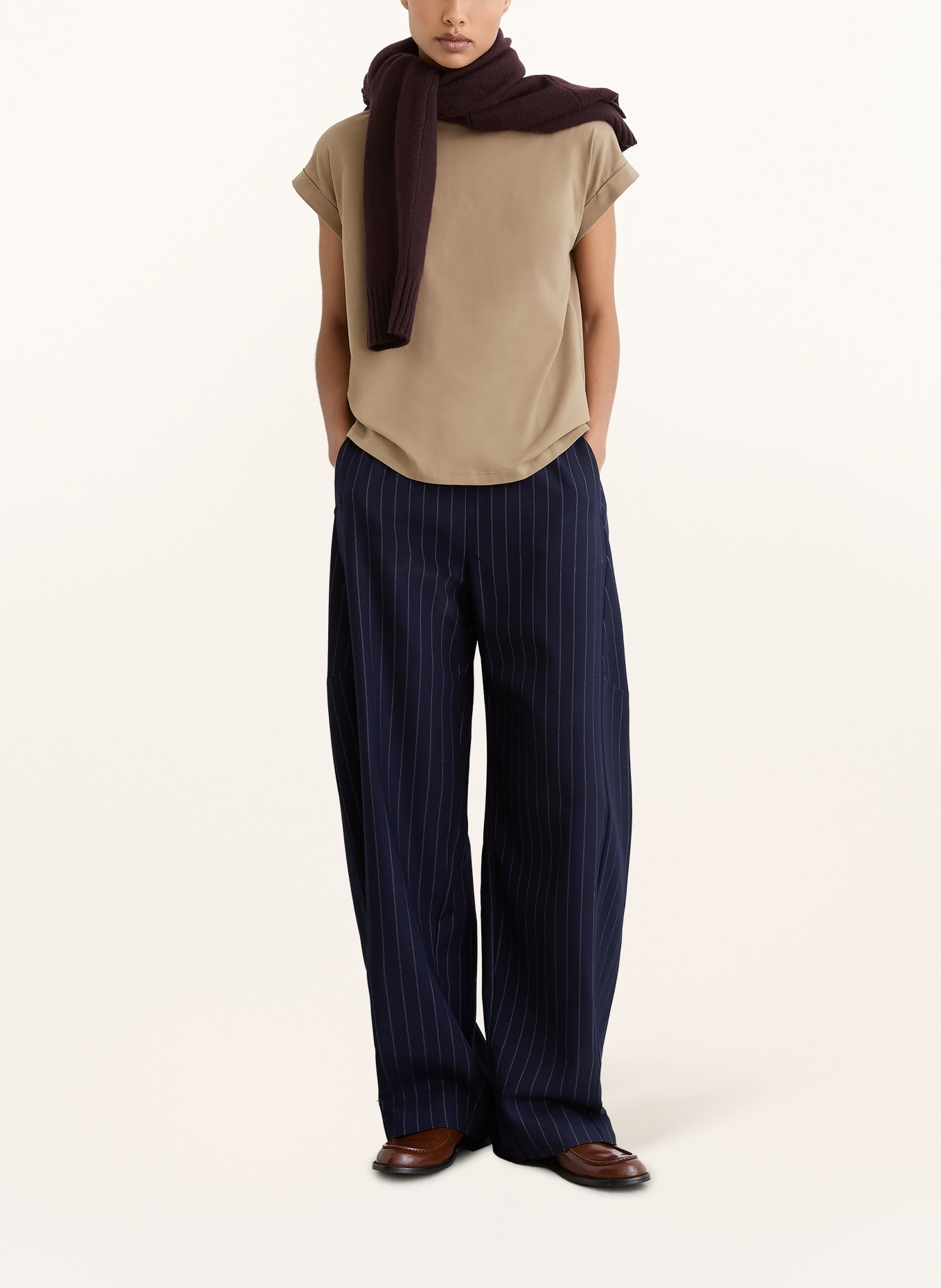 REISS T-shirt TOMMIE: TAUPE