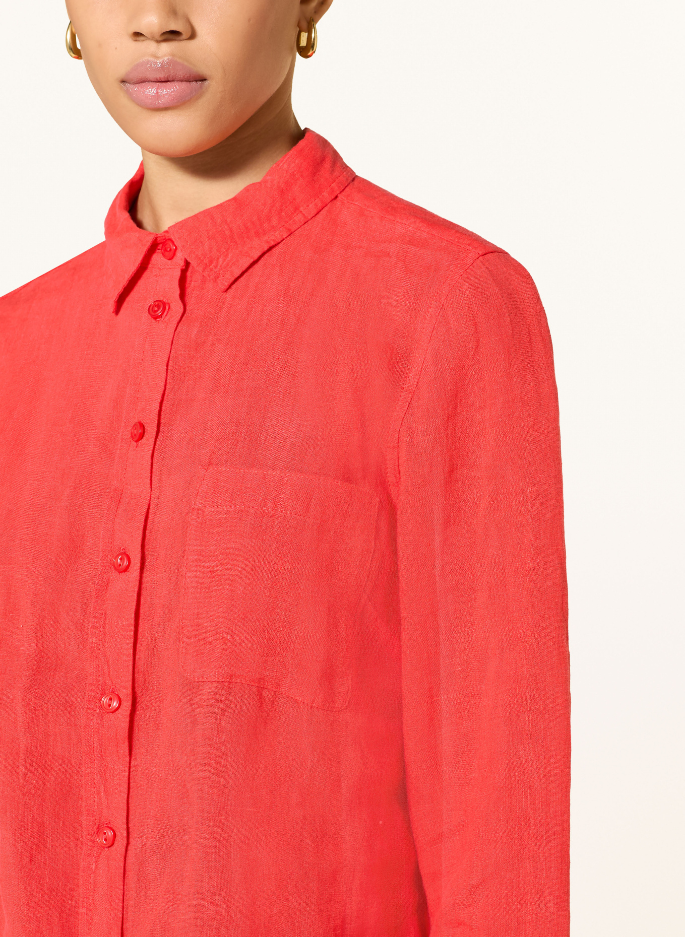 Part Two Overhemdblouse KIVASPW van linnen: ROOD