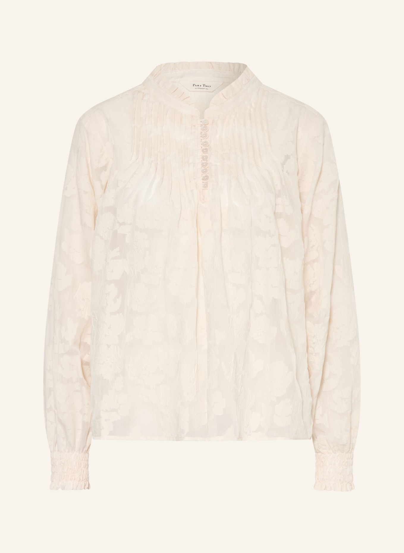 Part Two Blouse ZAYANPW van jacquard: CRÈME