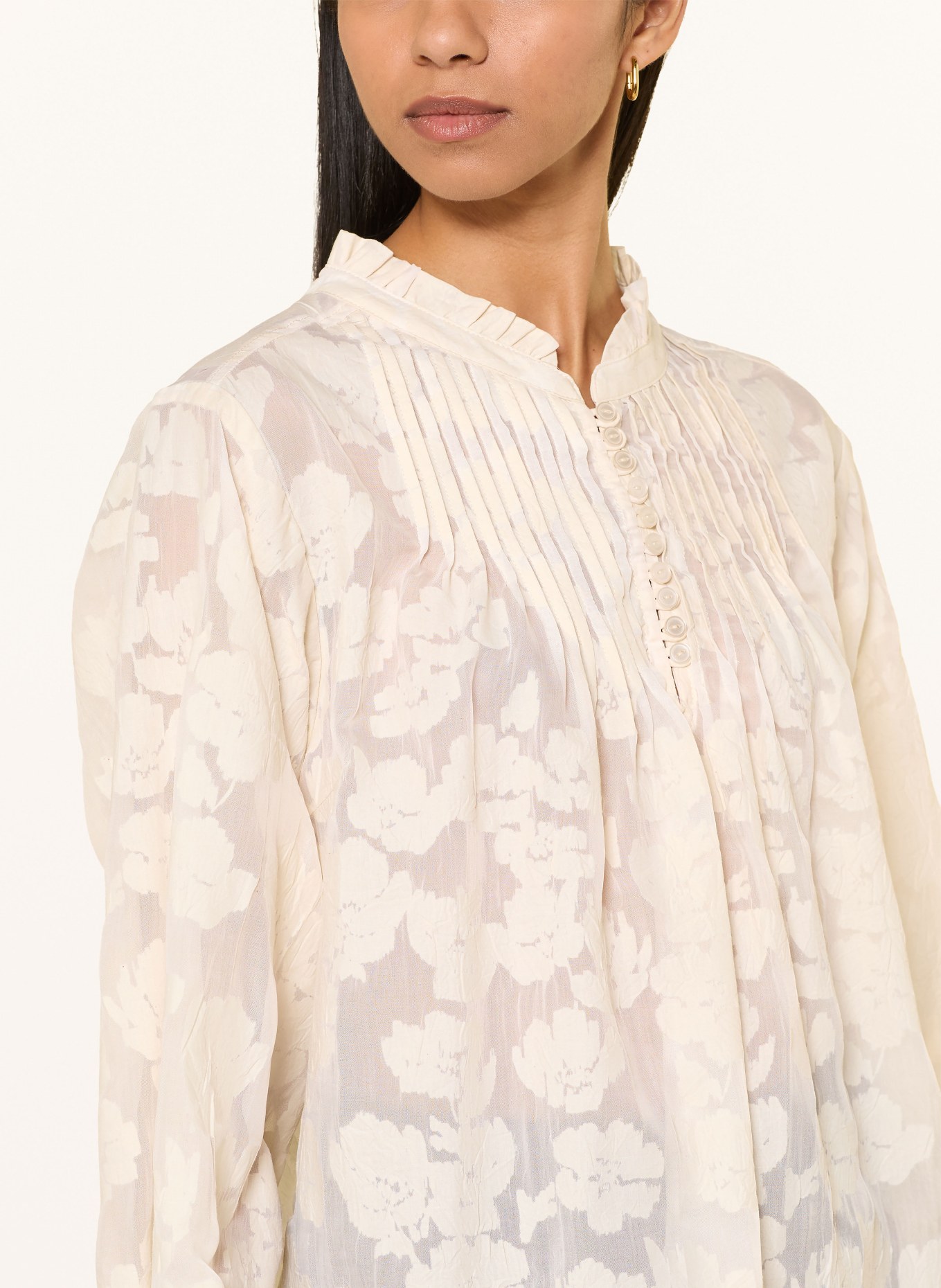 Part Two Blouse ZAYANPW van jacquard: CRÈME