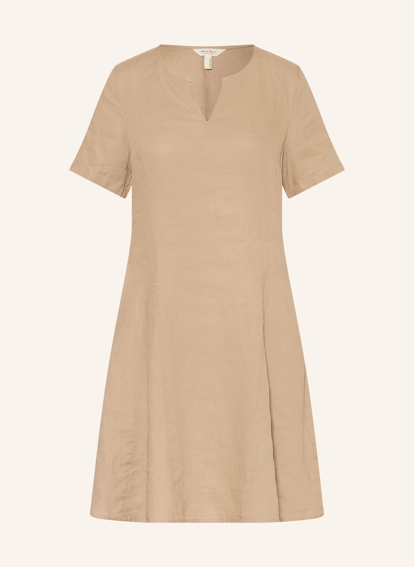 Part Two Leinenkleid AMINASAPW: BEIGE