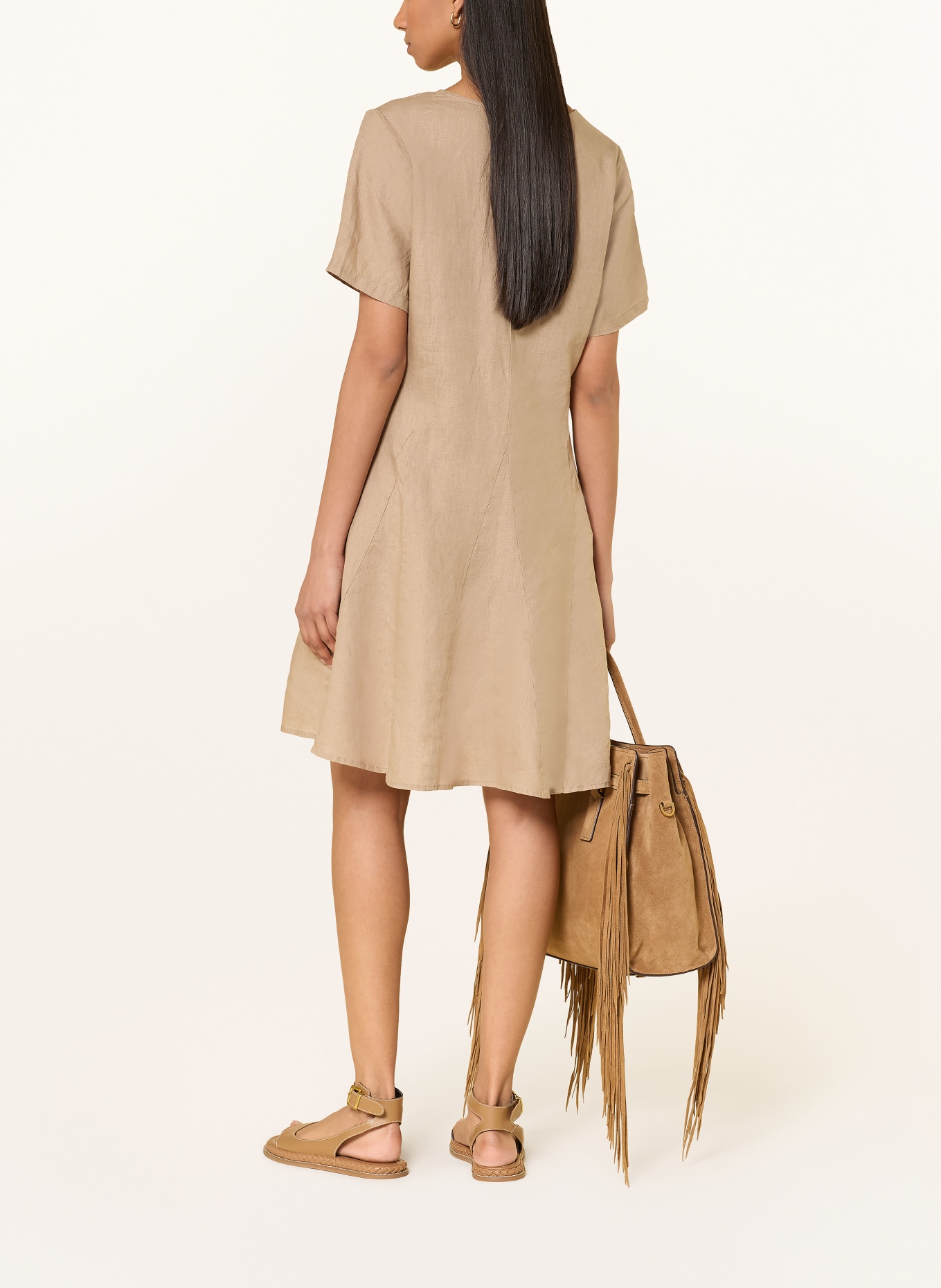 Part Two Leinenkleid AMINASAPW: BEIGE