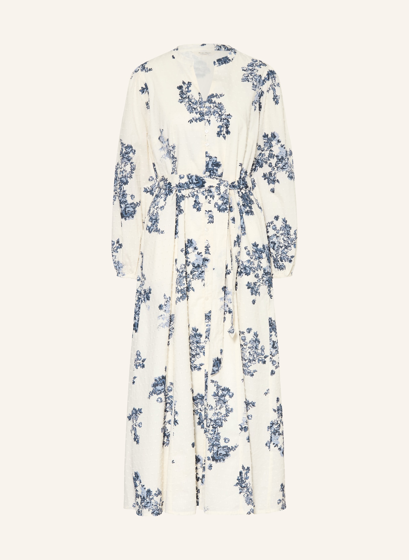 Part Two Jurk AVIRANAPW: ECRU / DONKERBLAUW / BLAUW