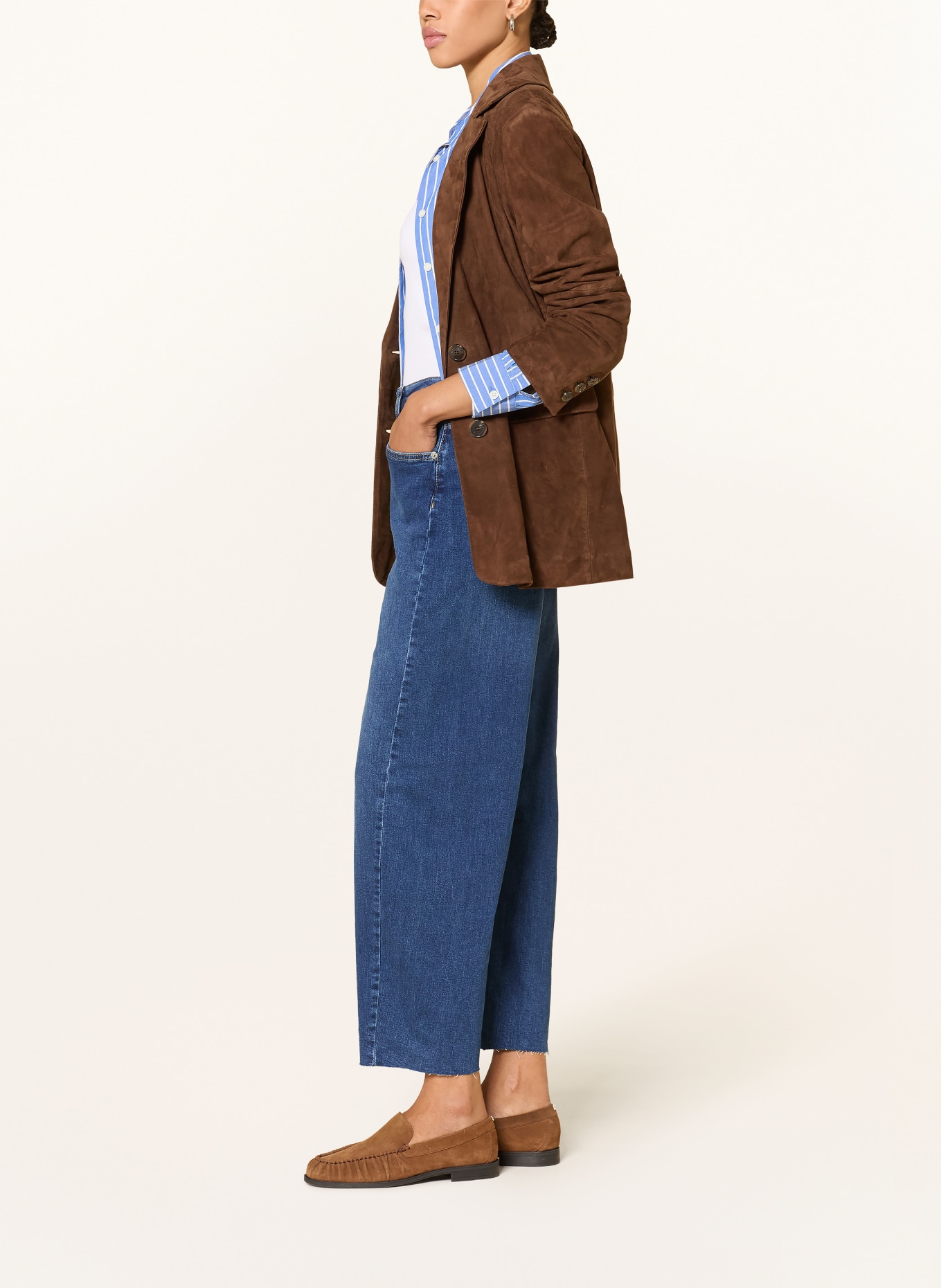 Part Two Barrel Jeans ADELENAPW: 300157 Medium Dark Blue Denim