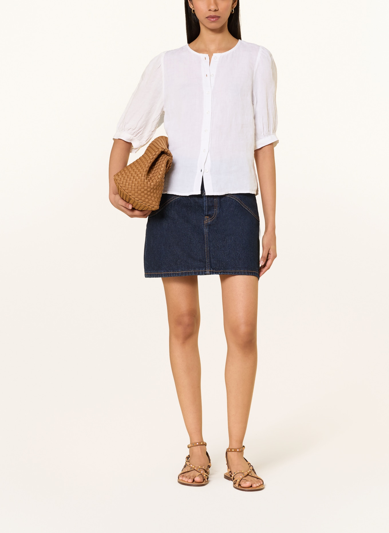 Part Two Linnen blouse AZRAPW: WIT