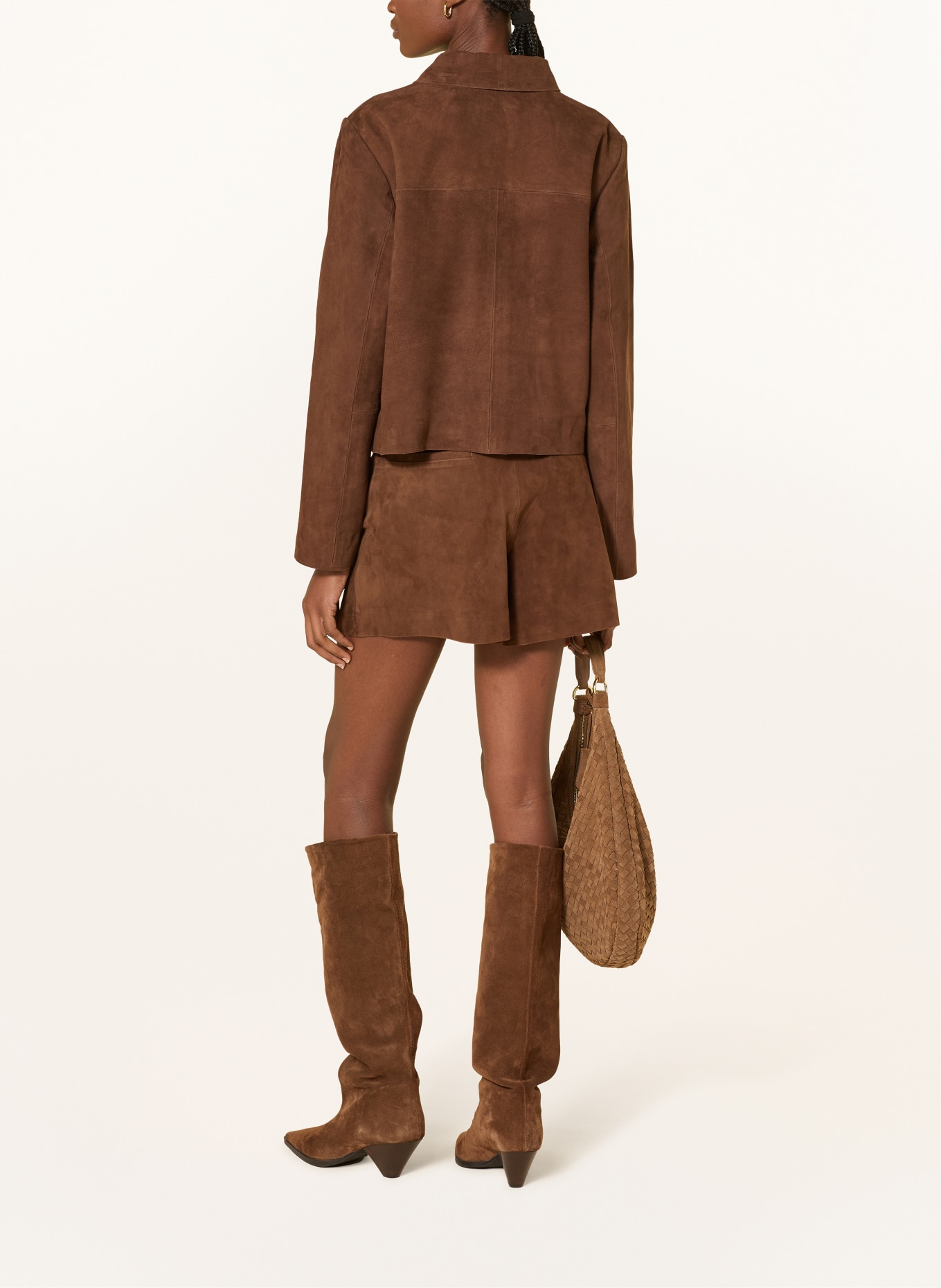 Part Two Lederjacke NEMAPW: BRAUN