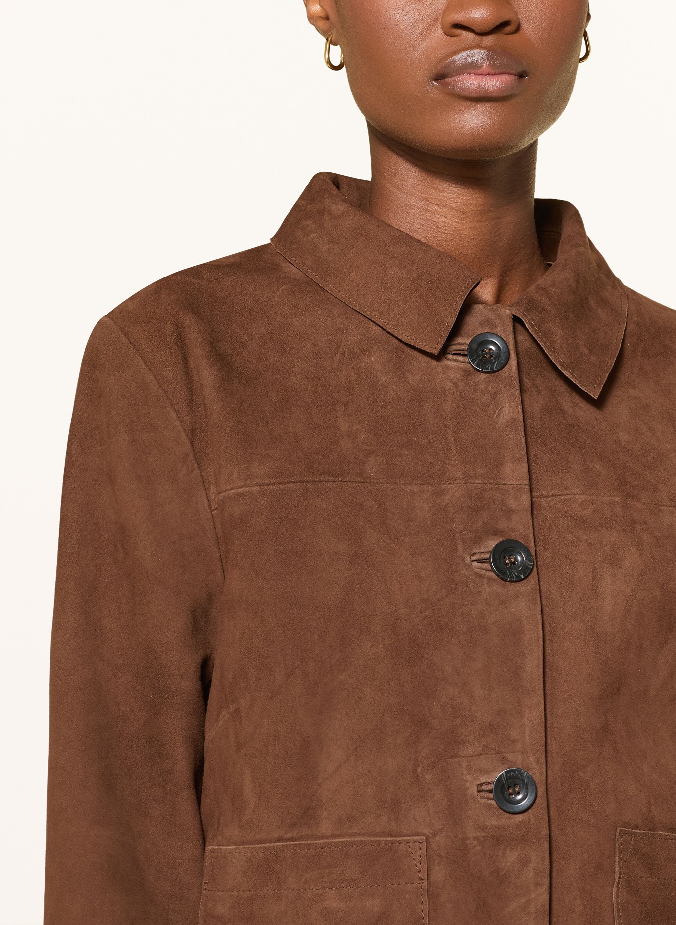 Part Two Lederjacke NEMAPW: BRAUN