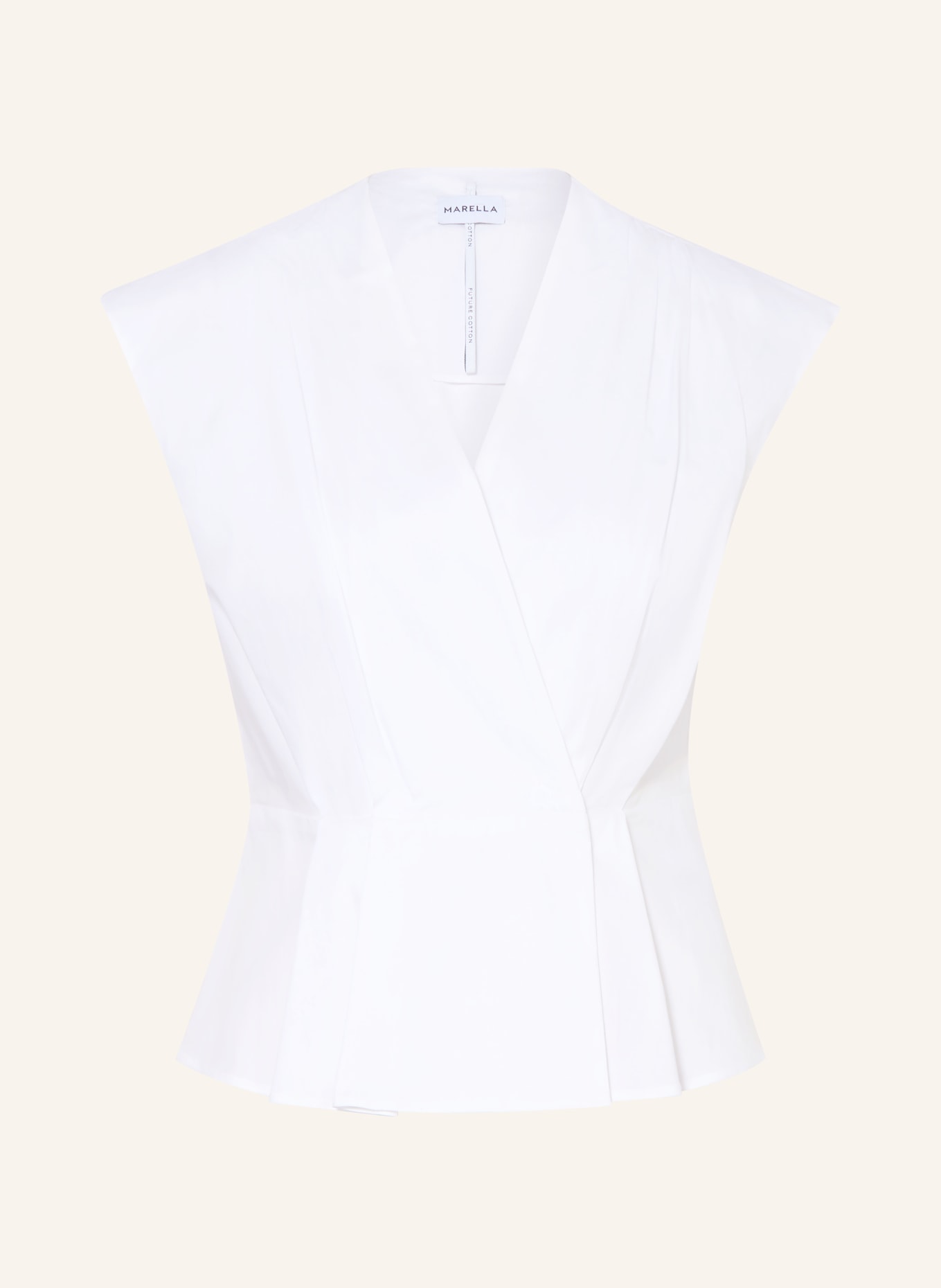 MARELLA Blouse à effet cache-cœur: BLANC