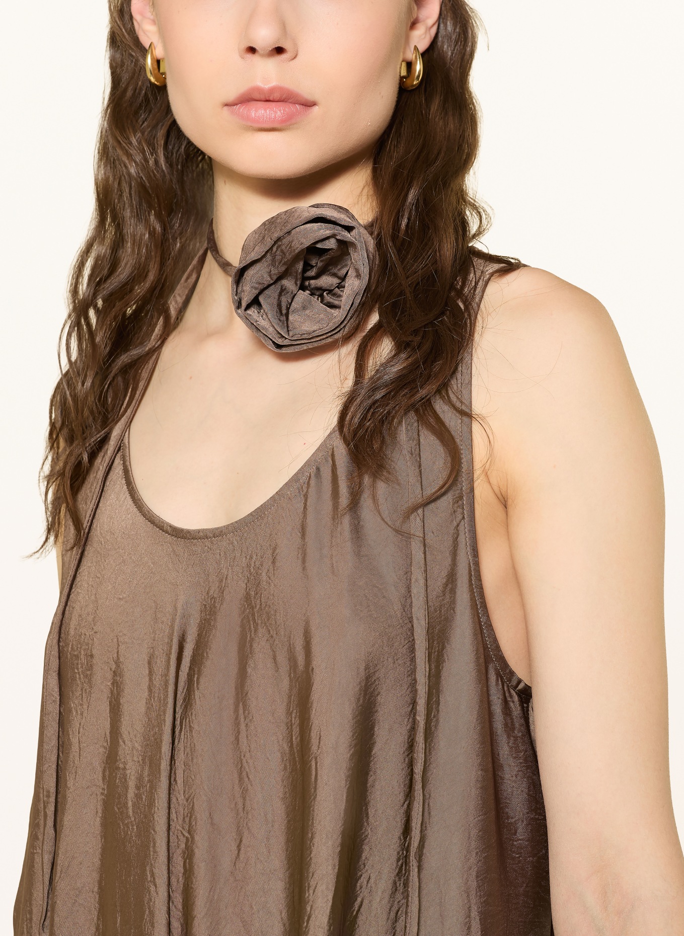 MARELLA Satinkleid: TAUPE