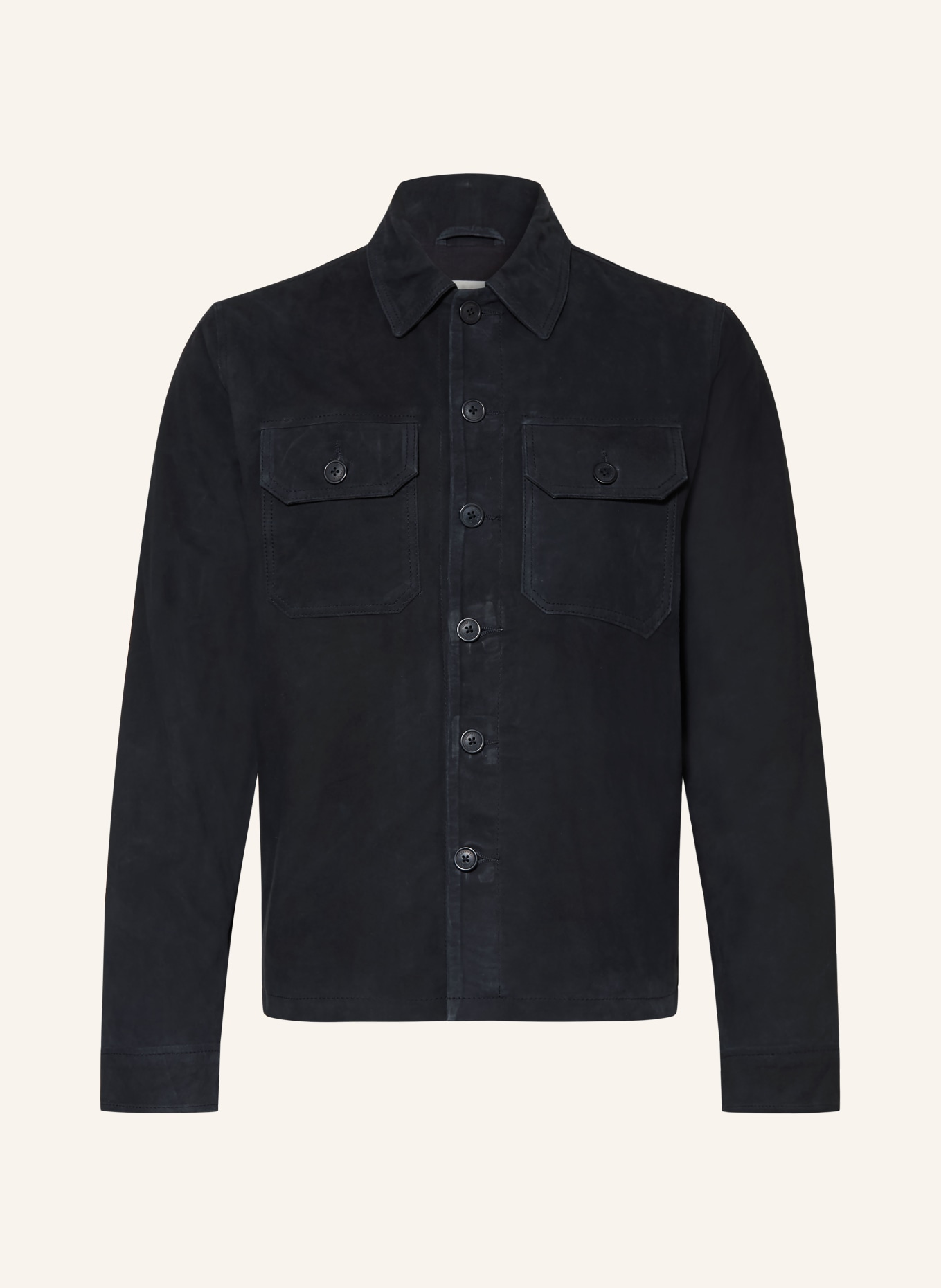 Schott NYC Leather overjacket: DARK BLUE