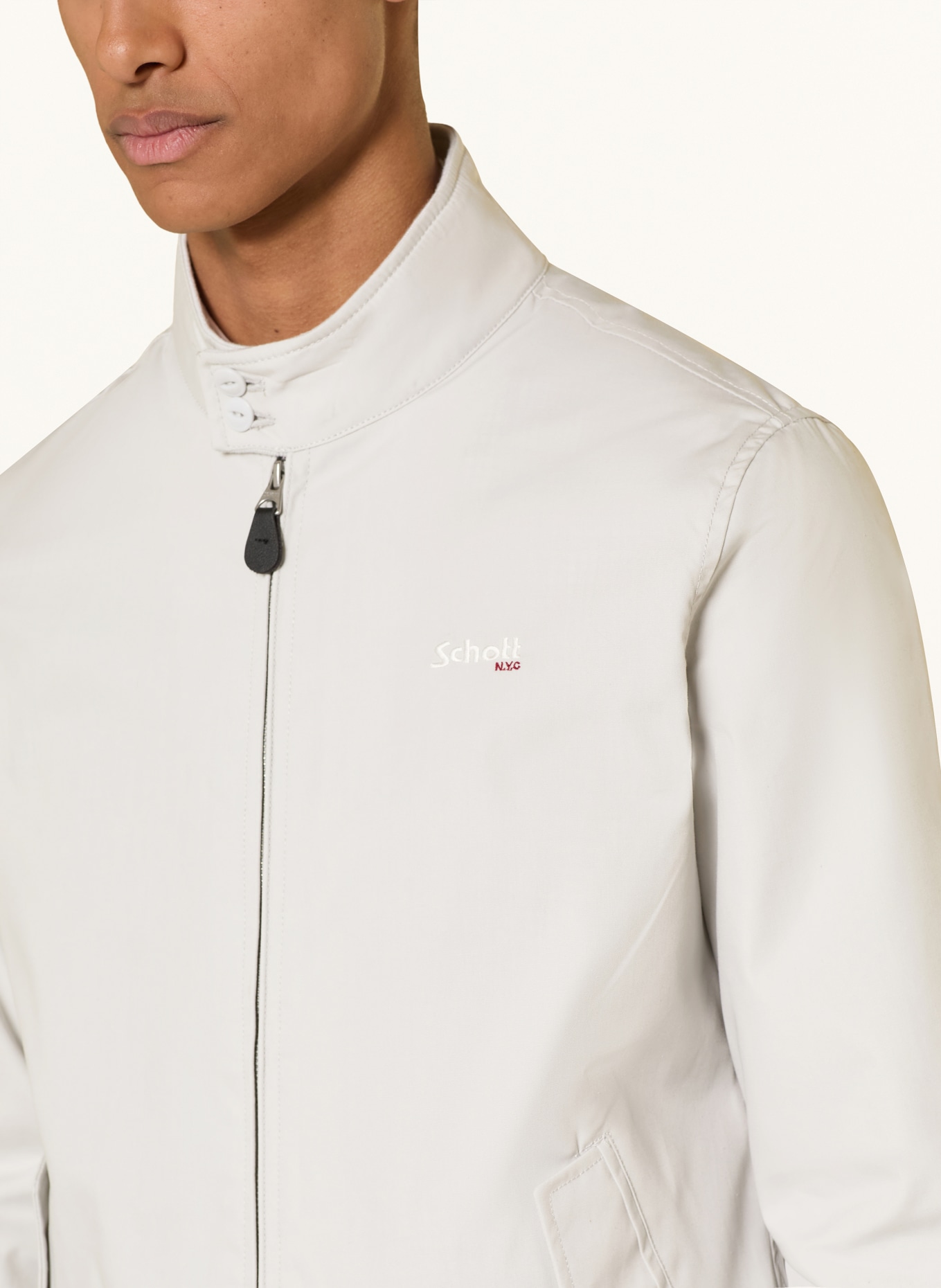 Schott NYC Blouson: HELLGRAU