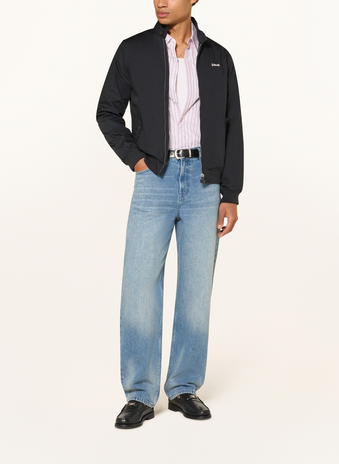 Schott NYC Blouson: DUNKELBLAU