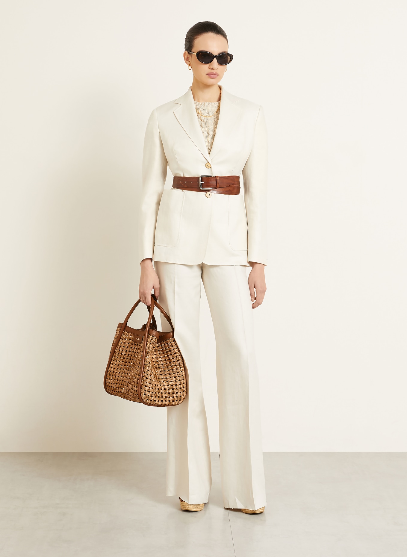 Max Mara Torebka MARINECESTO z etui: BRĄZOWY / ZŁOTY