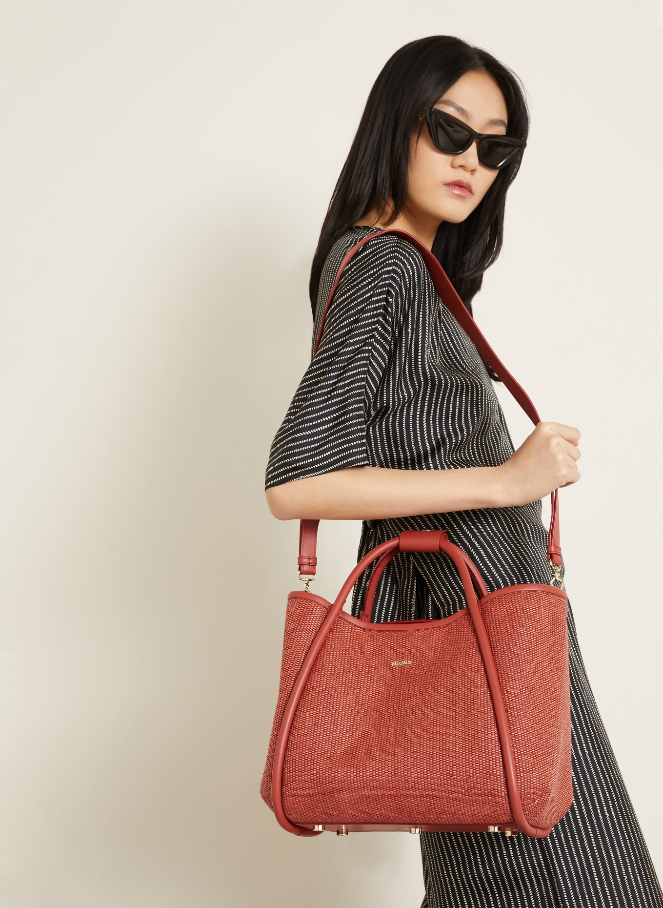 Max Mara Sac à main SUMMARINES: ORANGE FONCÉ