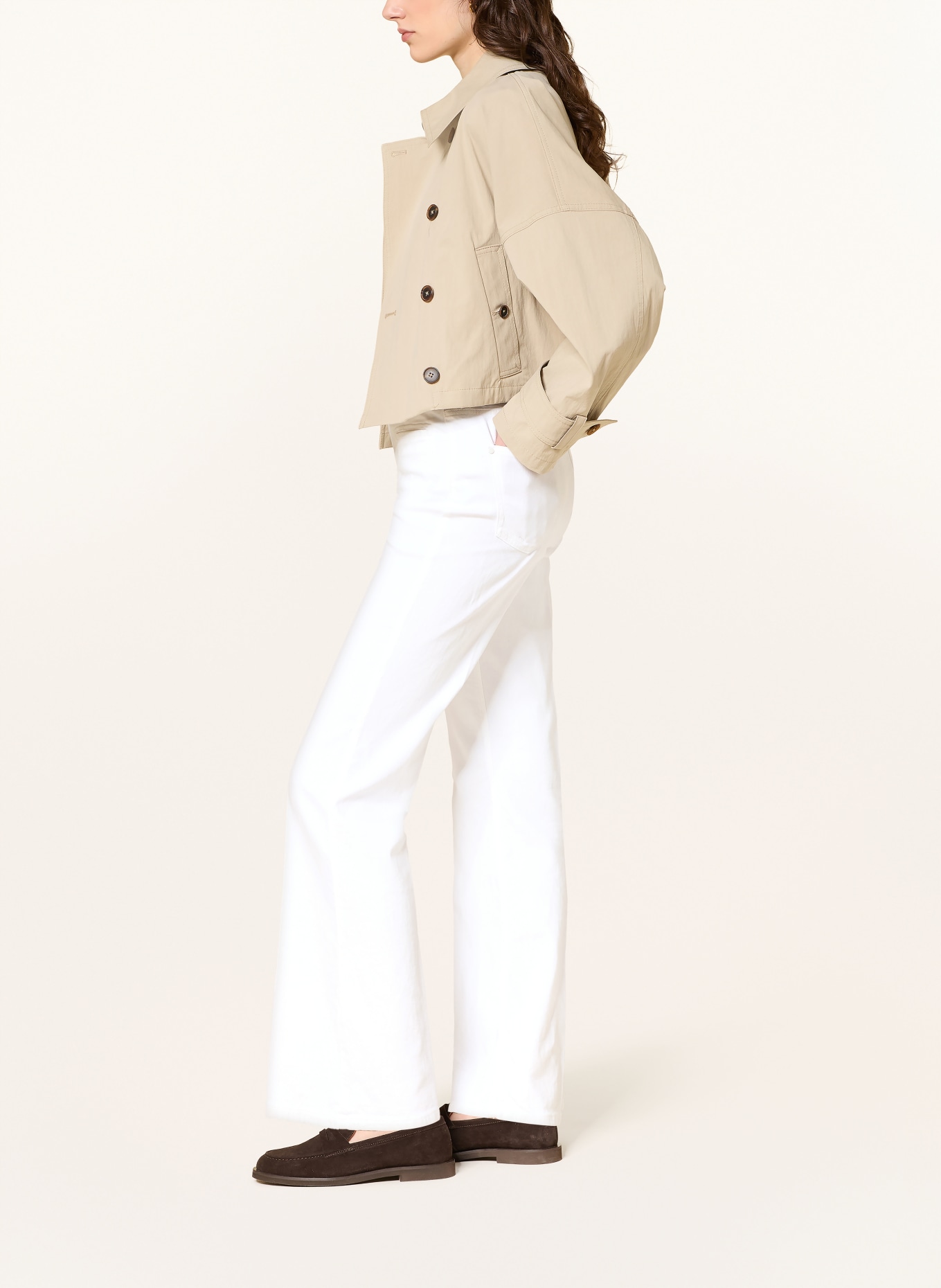 RAFFAELLO ROSSI Dżinsy z rozszerzanymi nogawkami NELLA: 120 Natur