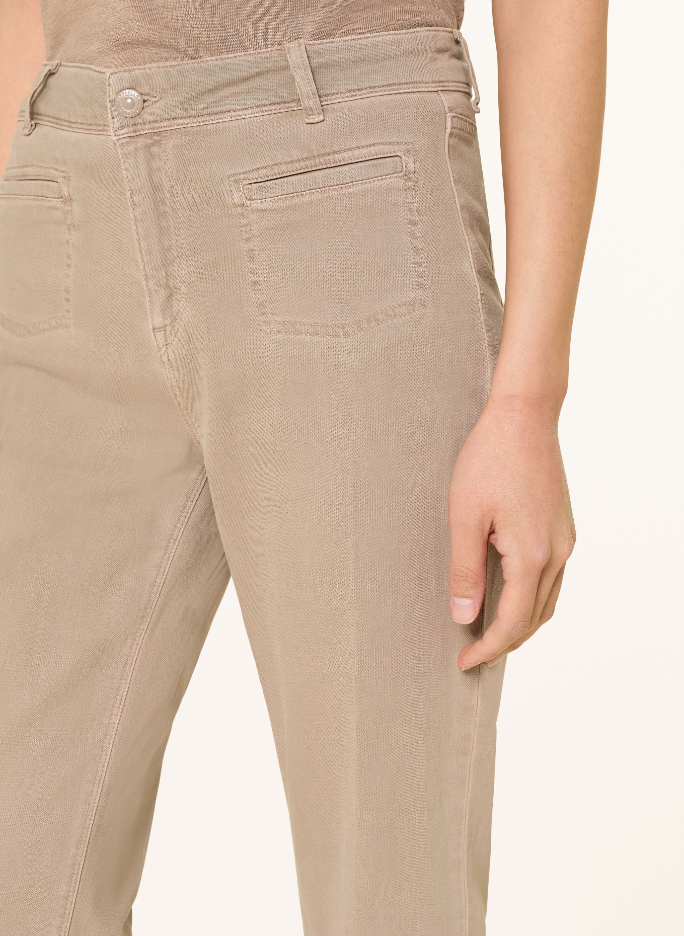 RAFFAELLO ROSSI Flared Jeans NELLA: 375 Warm Taupe