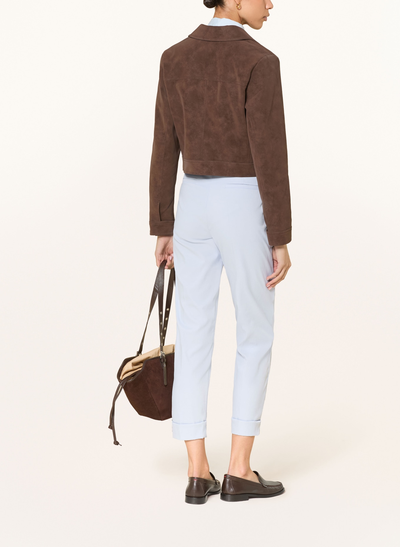 RAFFAELLO ROSSI 7/8 pants KRISS: LIGHT BLUE