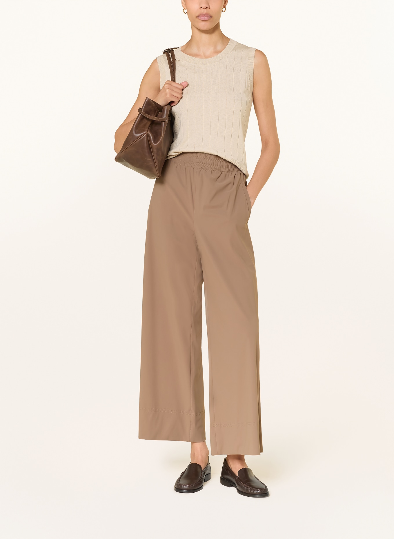 RAFFAELLO ROSSI LIZETT jogging-style pants: BROWN