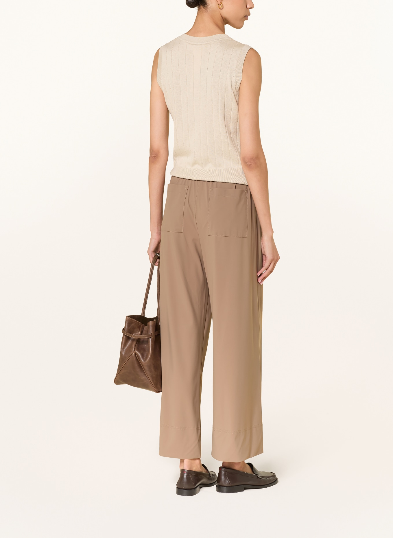 RAFFAELLO ROSSI LIZETT jogging-style pants: BROWN
