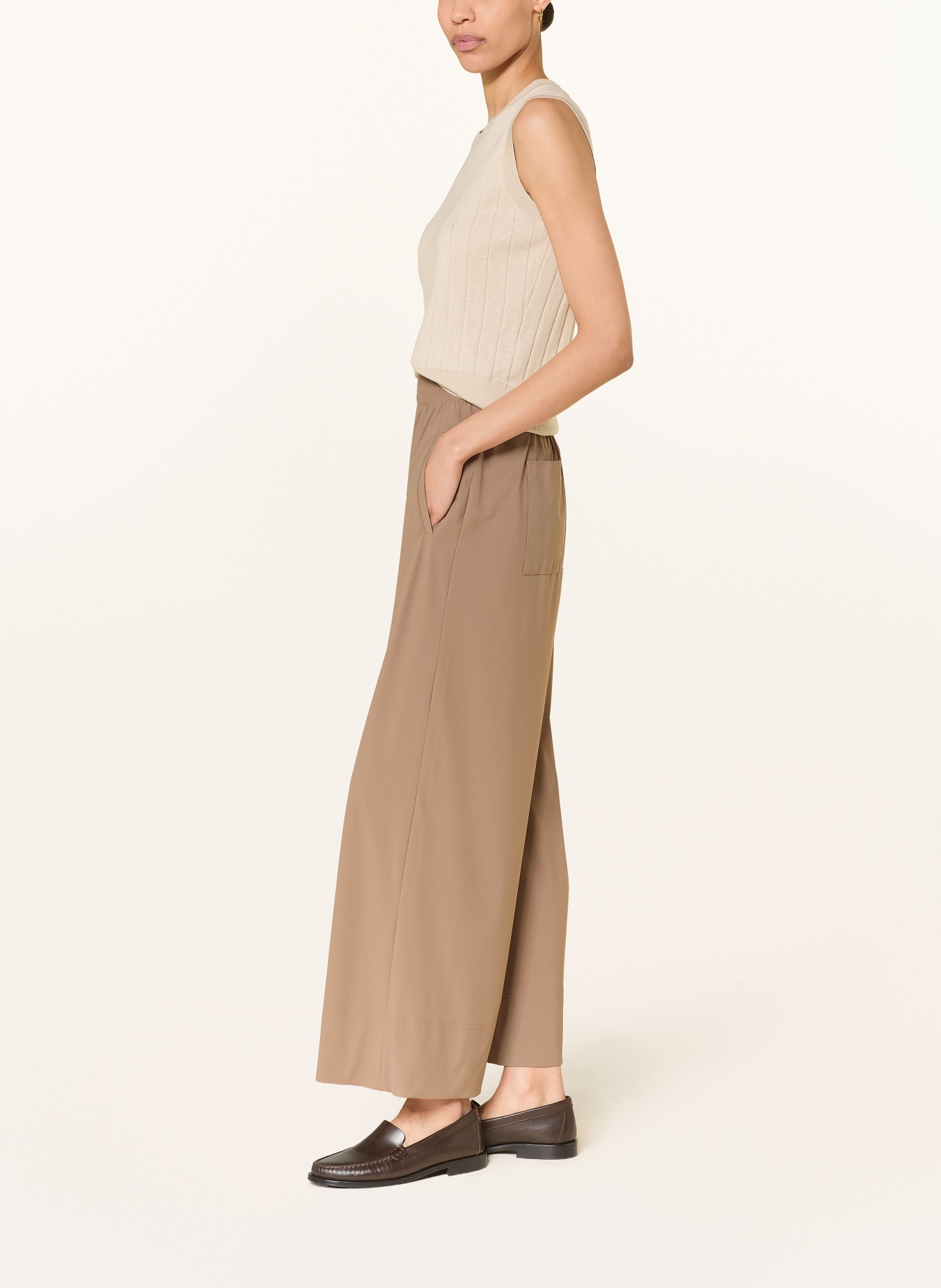 RAFFAELLO ROSSI LIZETT jogging-style pants: BROWN