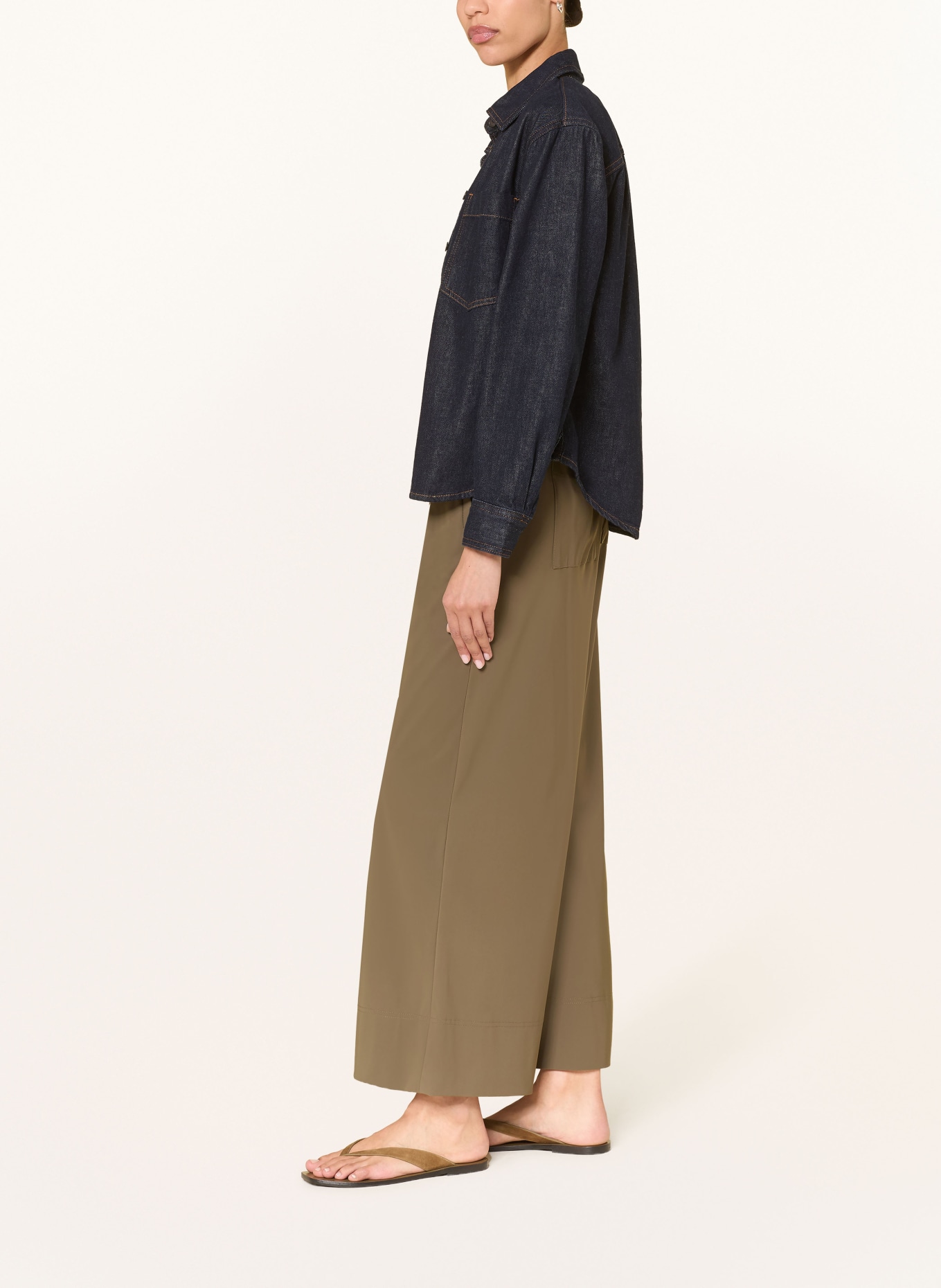 RAFFAELLO ROSSI LIZETT jogging-style pants: KHAKI
