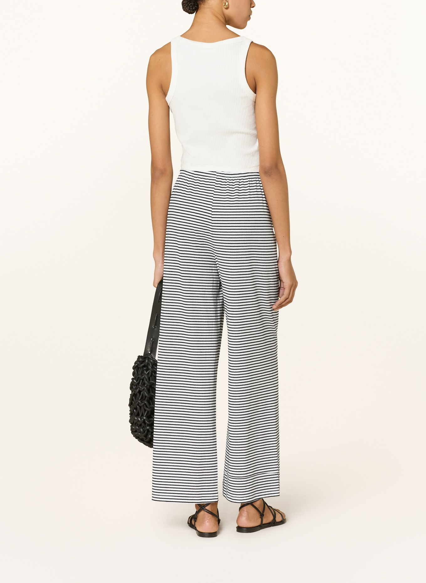 ONLY Broek: WIT / ZWART