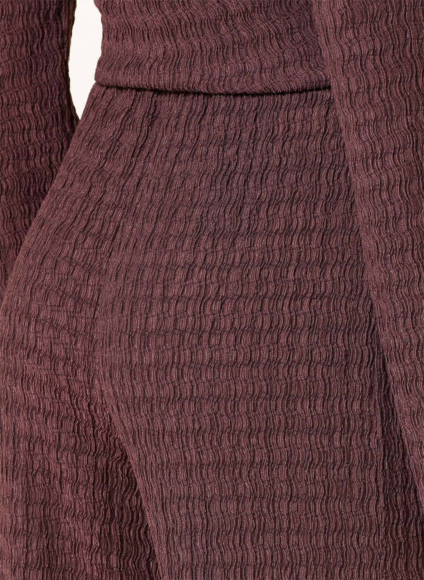 ONLY Marlenehose aus Jersey: BRAUN