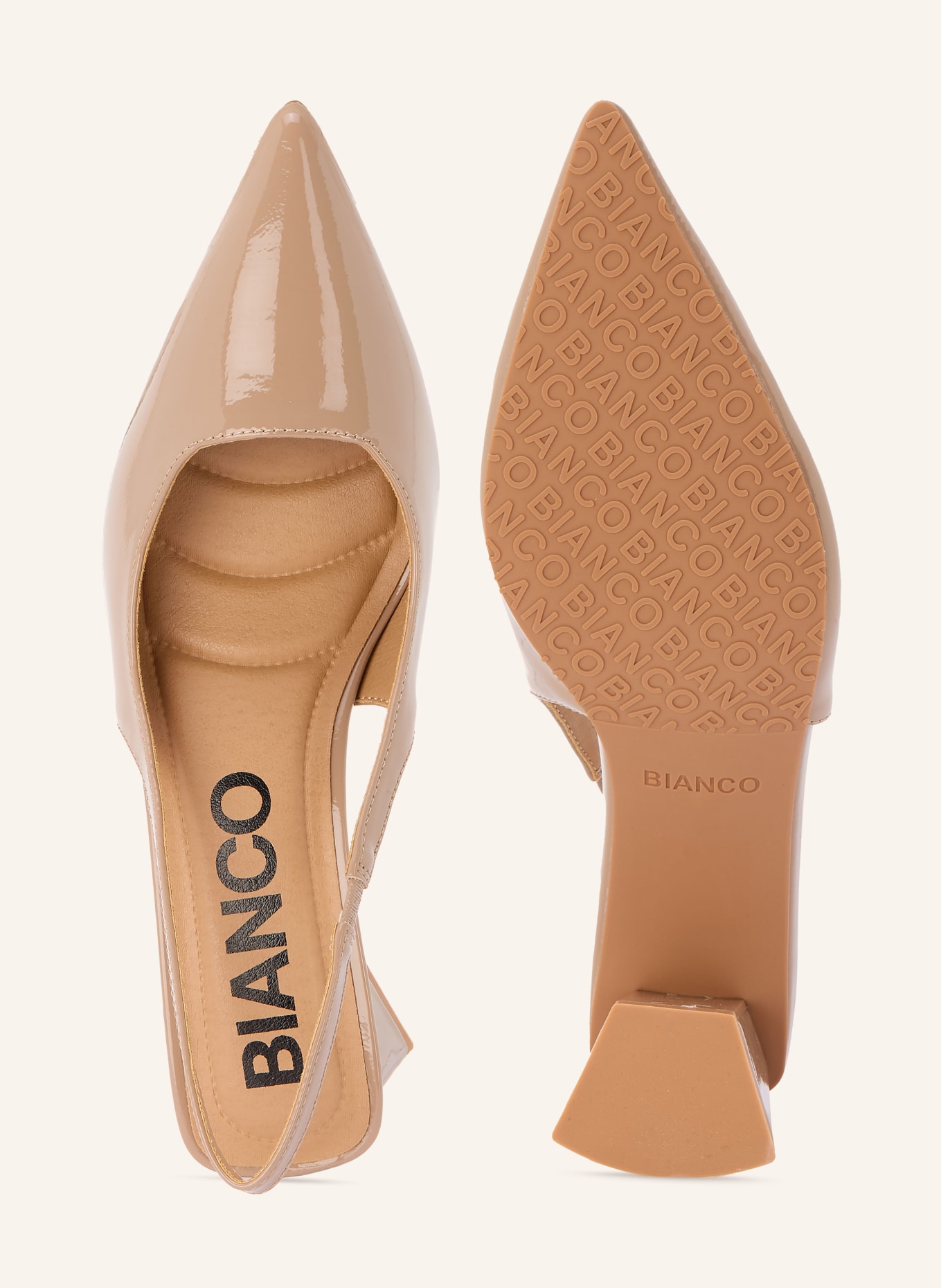 BIANCO Escarpins à bride: BEIGE