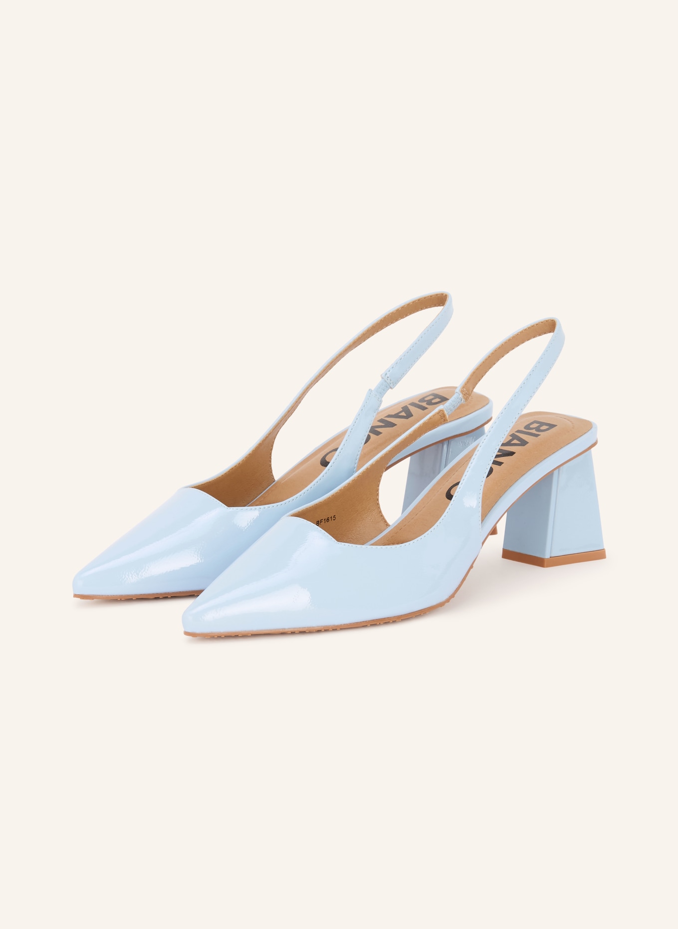 BIANCO slingback pumps: LIGHT BLUE