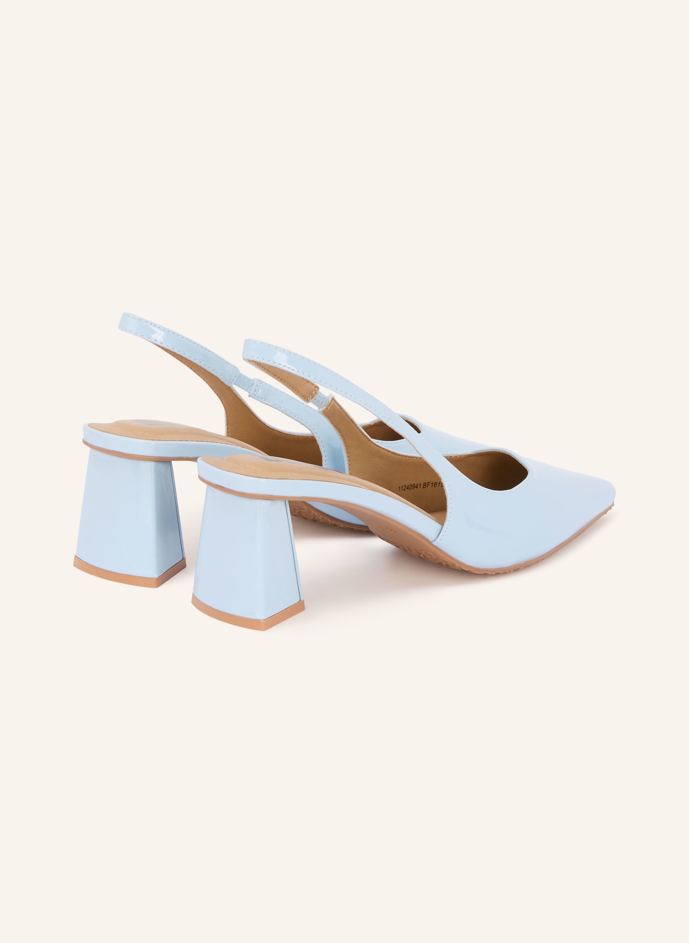 BIANCO slingback pumps: LIGHT BLUE