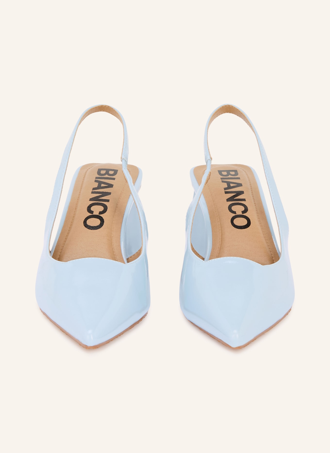 BIANCO slingback pumps: LIGHT BLUE