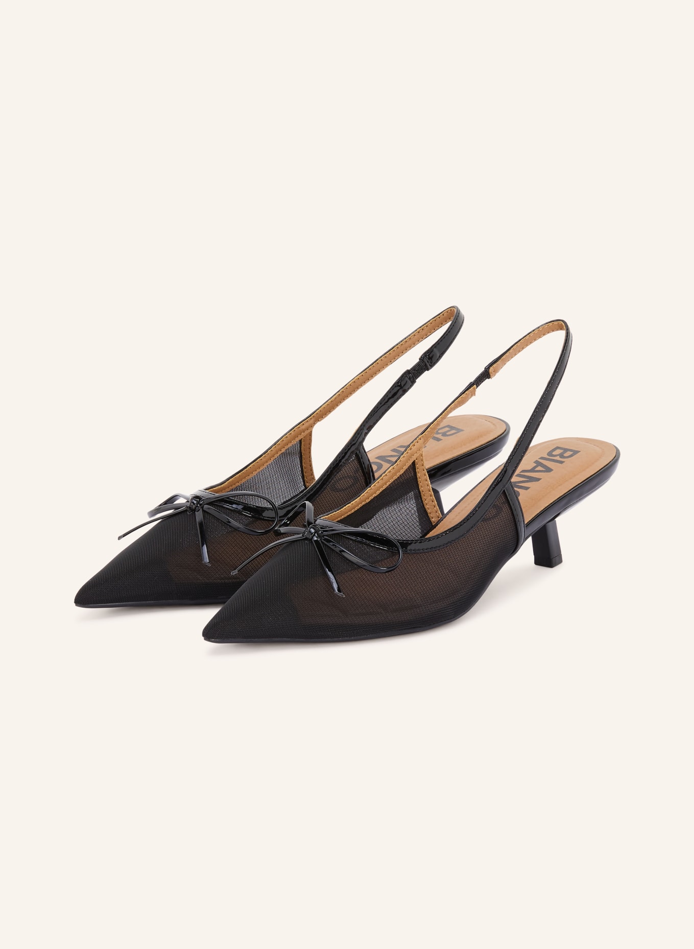BIANCO BIAKRISTIN Sling Pumps: BLACK