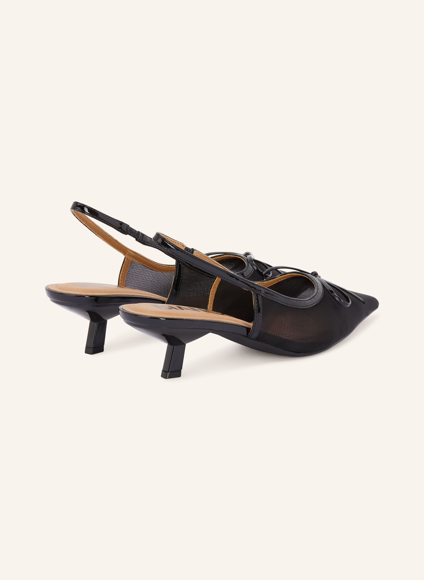 BIANCO BIAKRISTIN Sling Pumps: BLACK