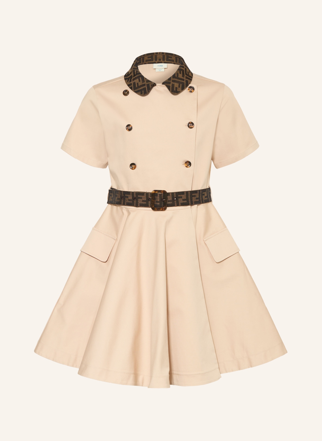 FENDI robe: CHAMEAU / MARRON FONCÉ / MARRON