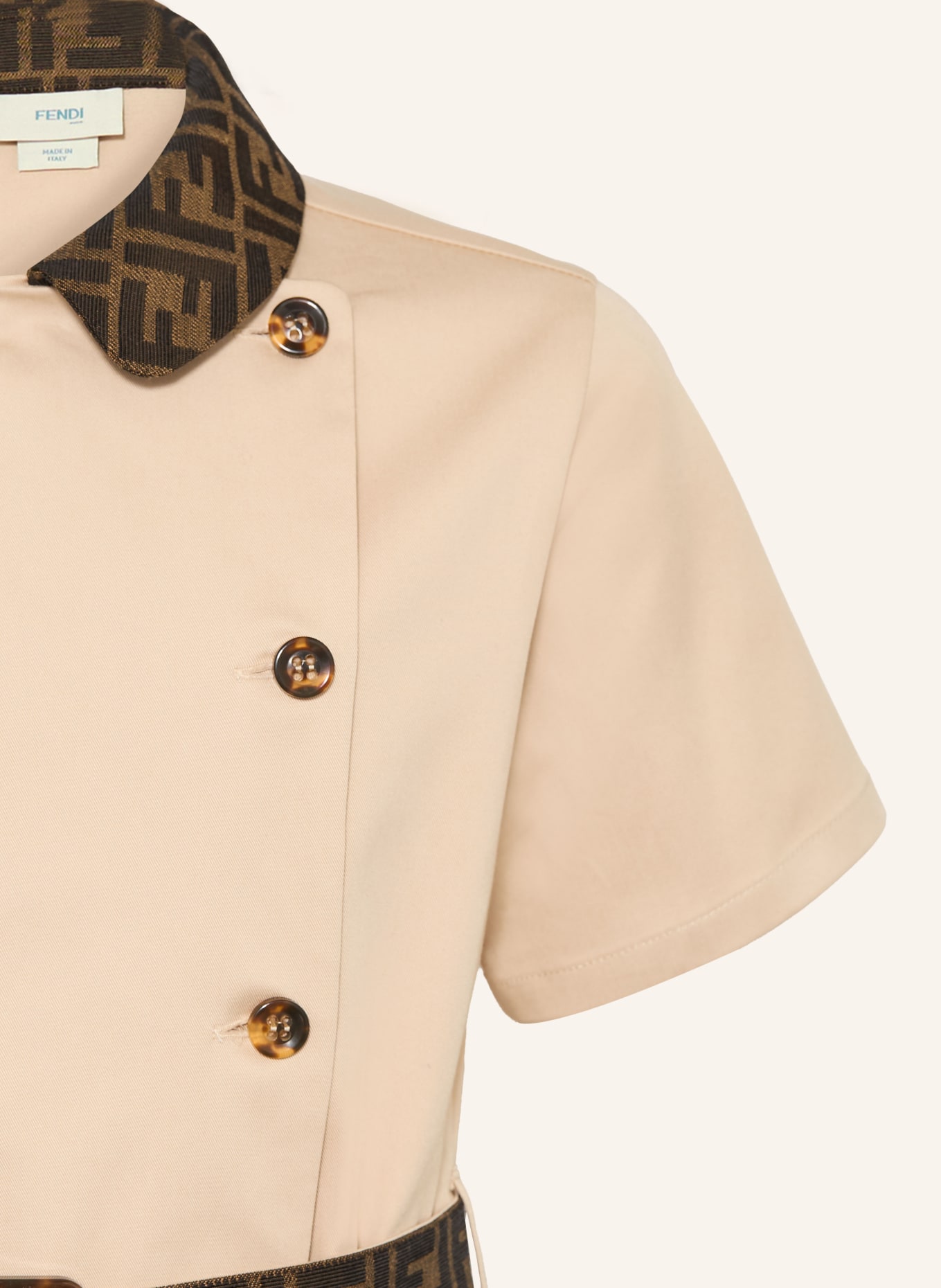 FENDI robe: CHAMEAU / MARRON FONCÉ / MARRON