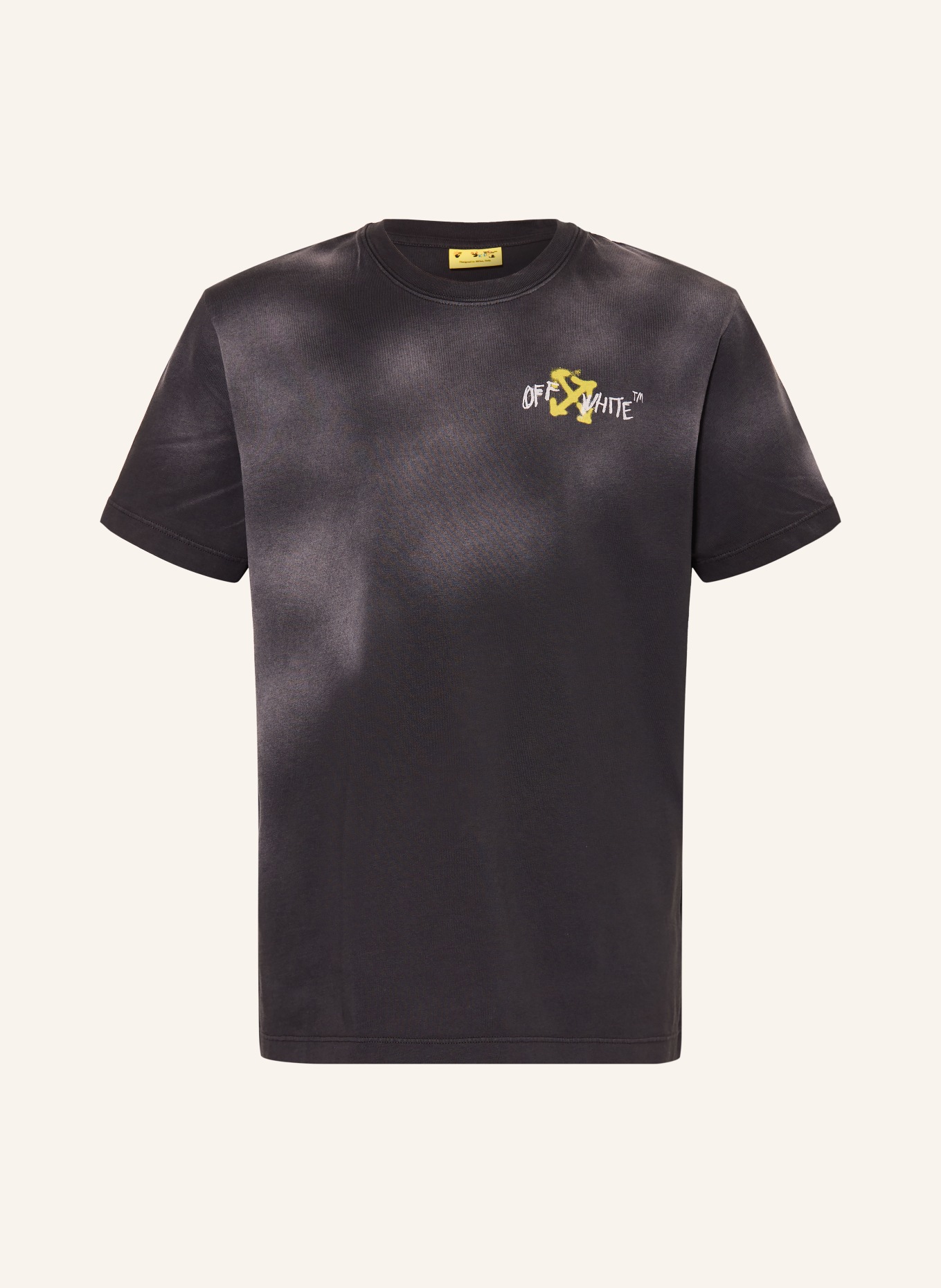 Off-White T-Shirt: SCHWARZ / DUNKELGRAU