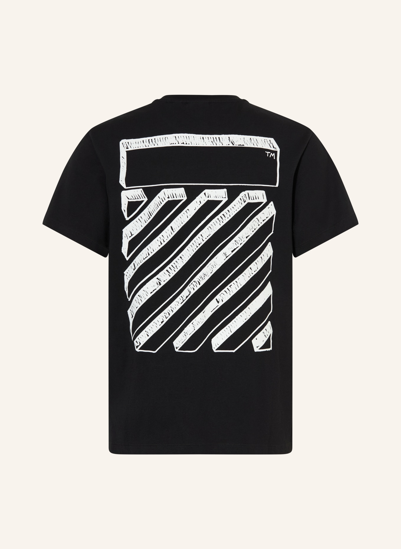 Off-White T-Shirt: SCHWARZ / WEISS