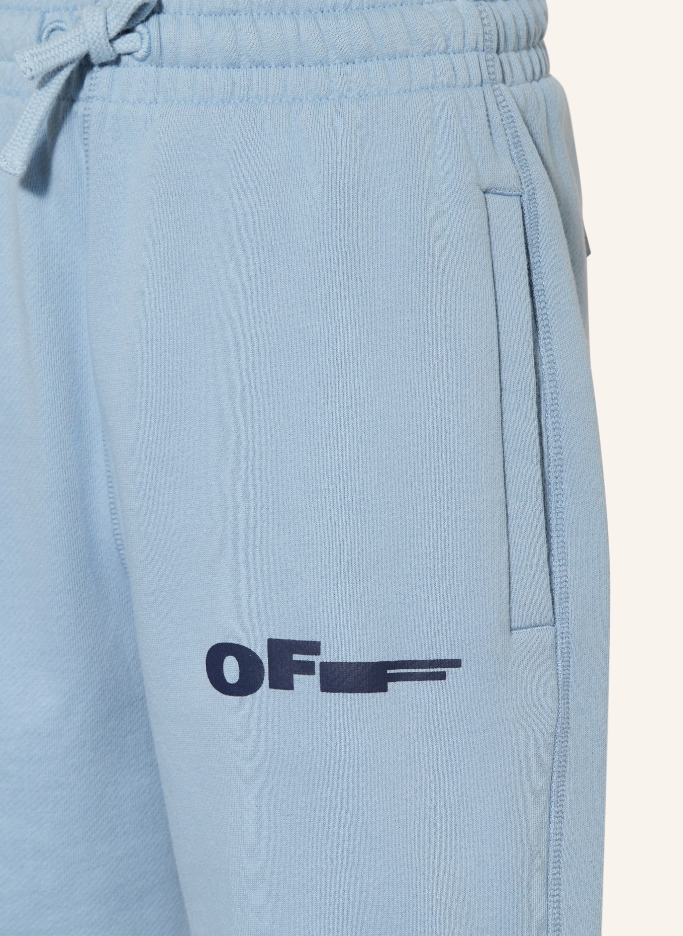 Off-White Spodenki dresowe TYPE: JASNONIEBIESKI