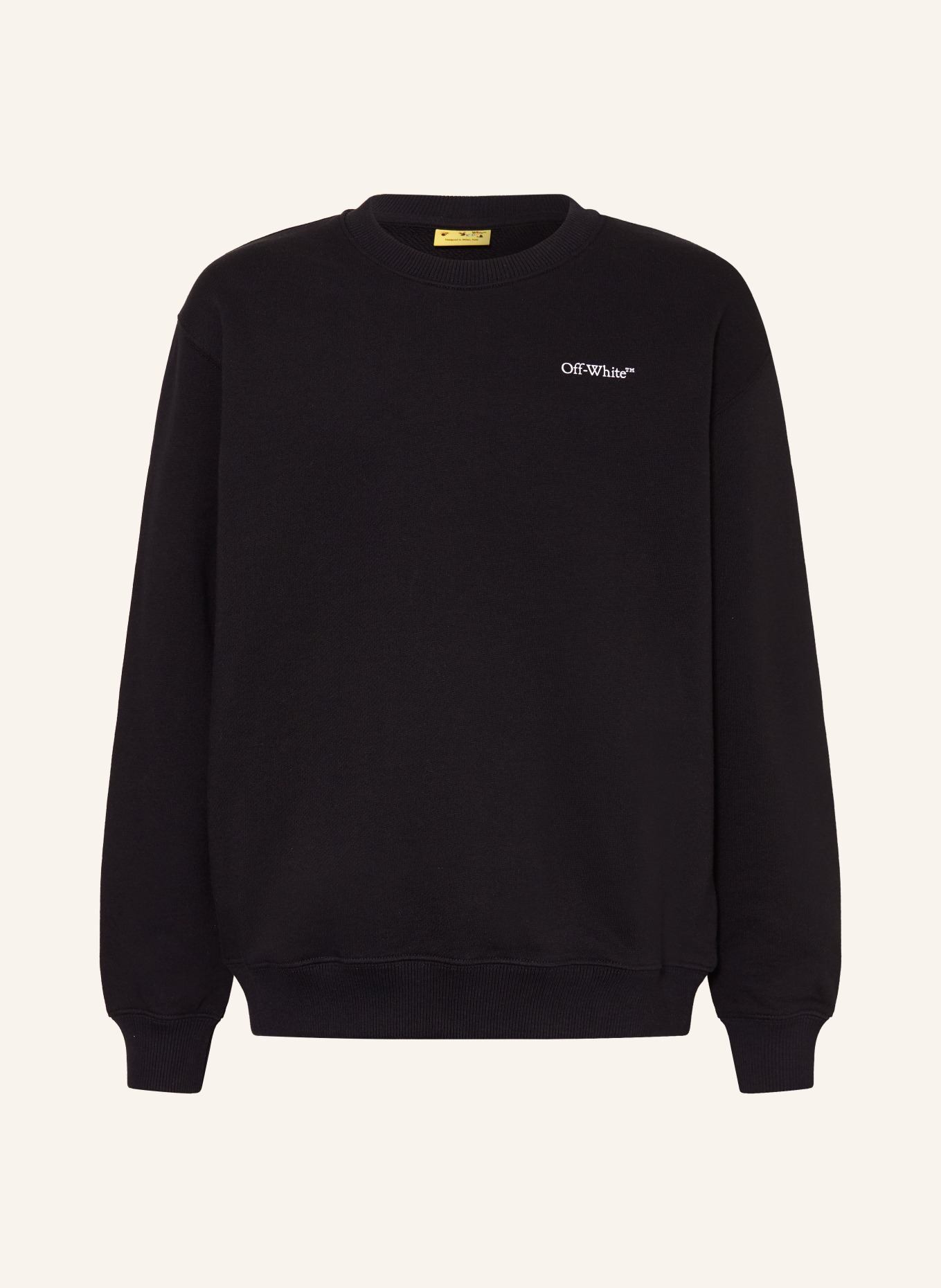 Off-White sweatshirt: BLACK