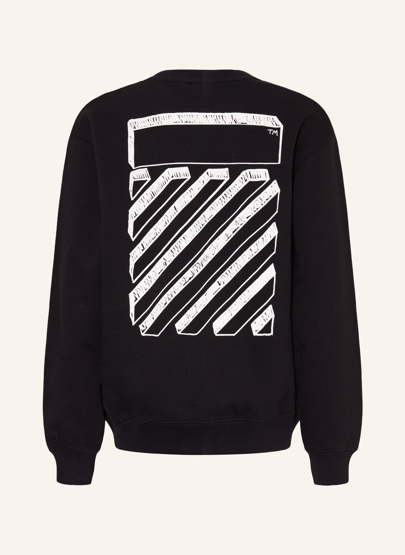 Off-White sweatshirt: BLACK