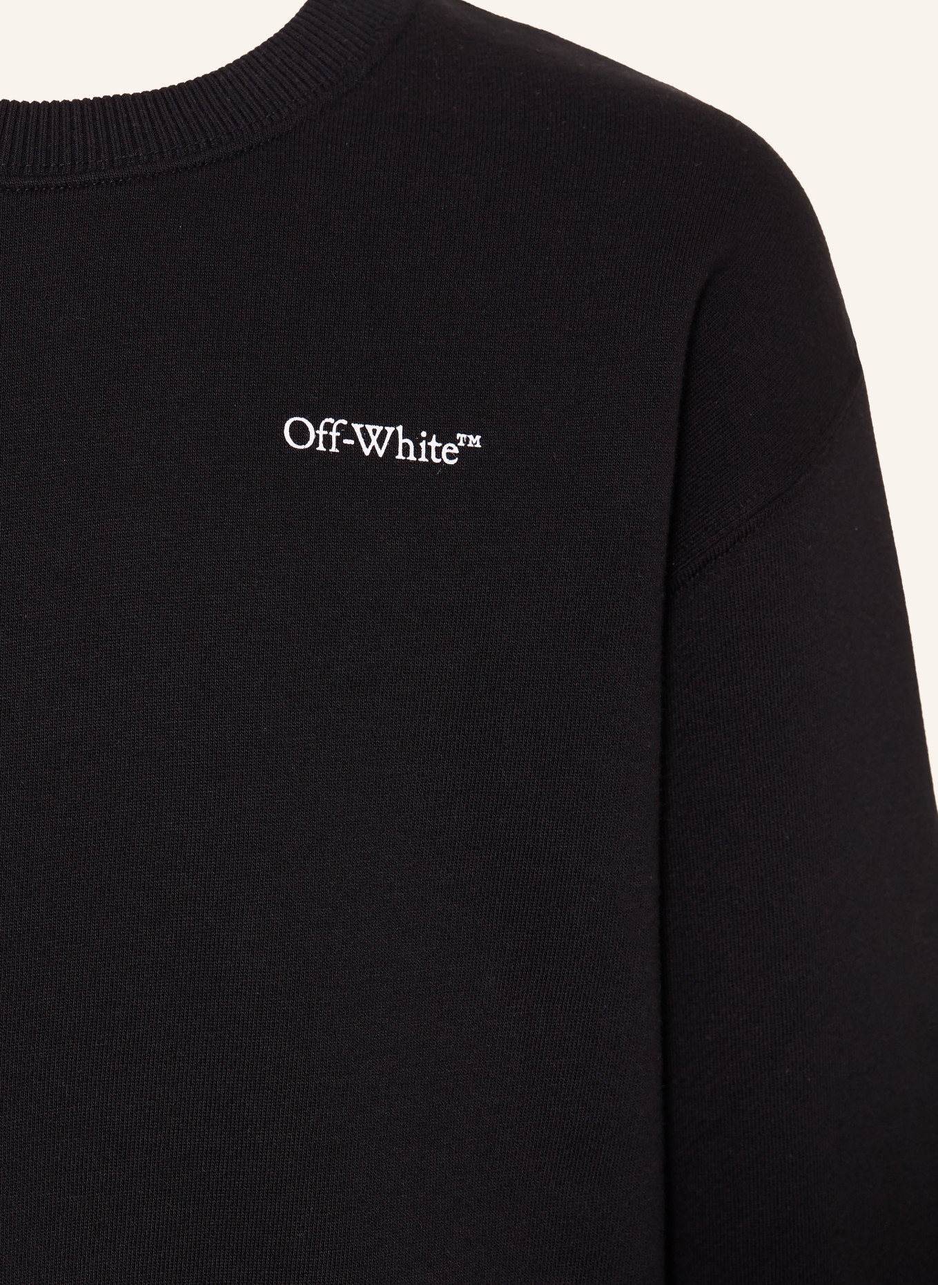 Off-White sweatshirt: BLACK