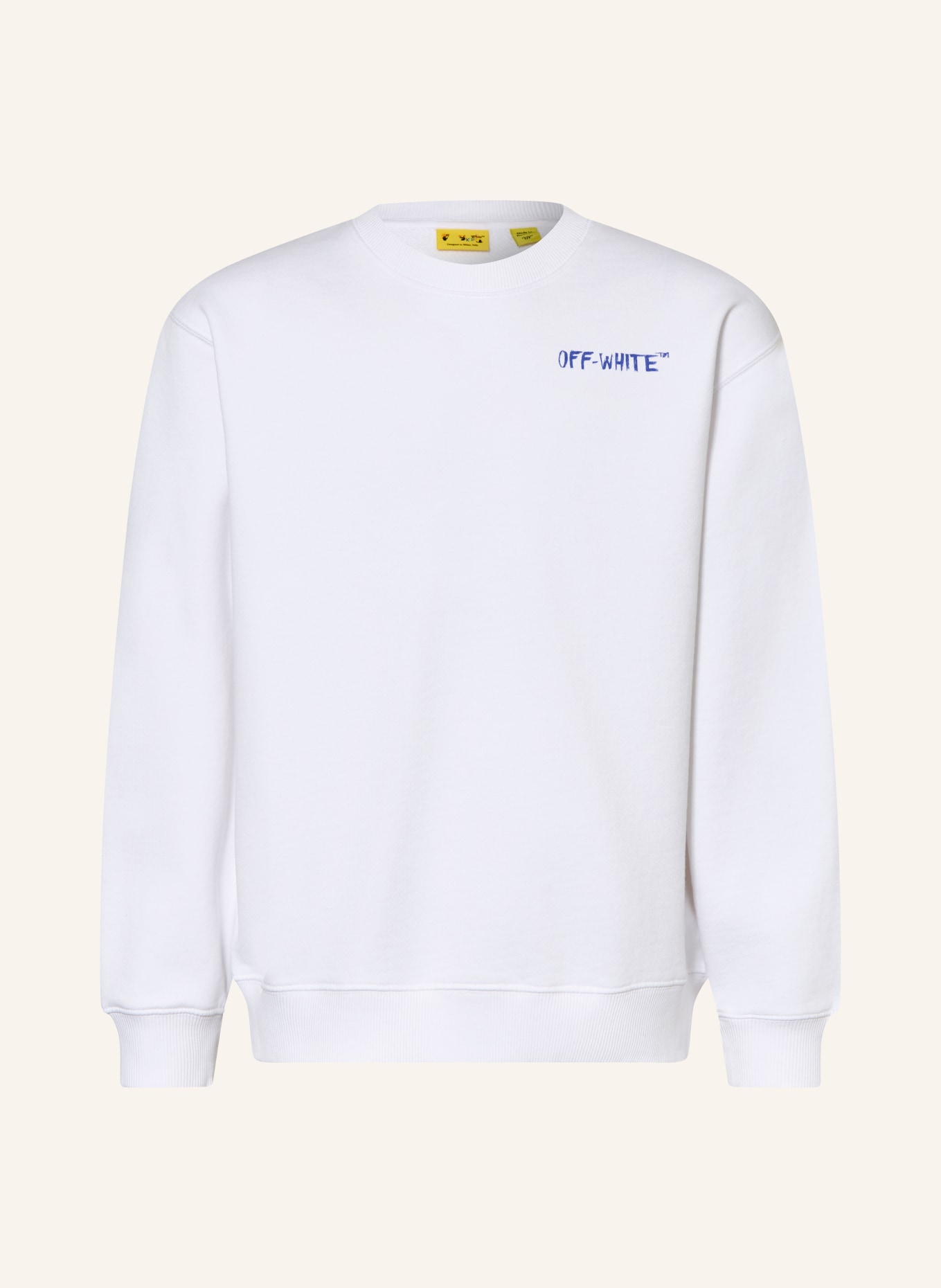 Off-White Sweatshirt: WIT / BLAUW / ZWART