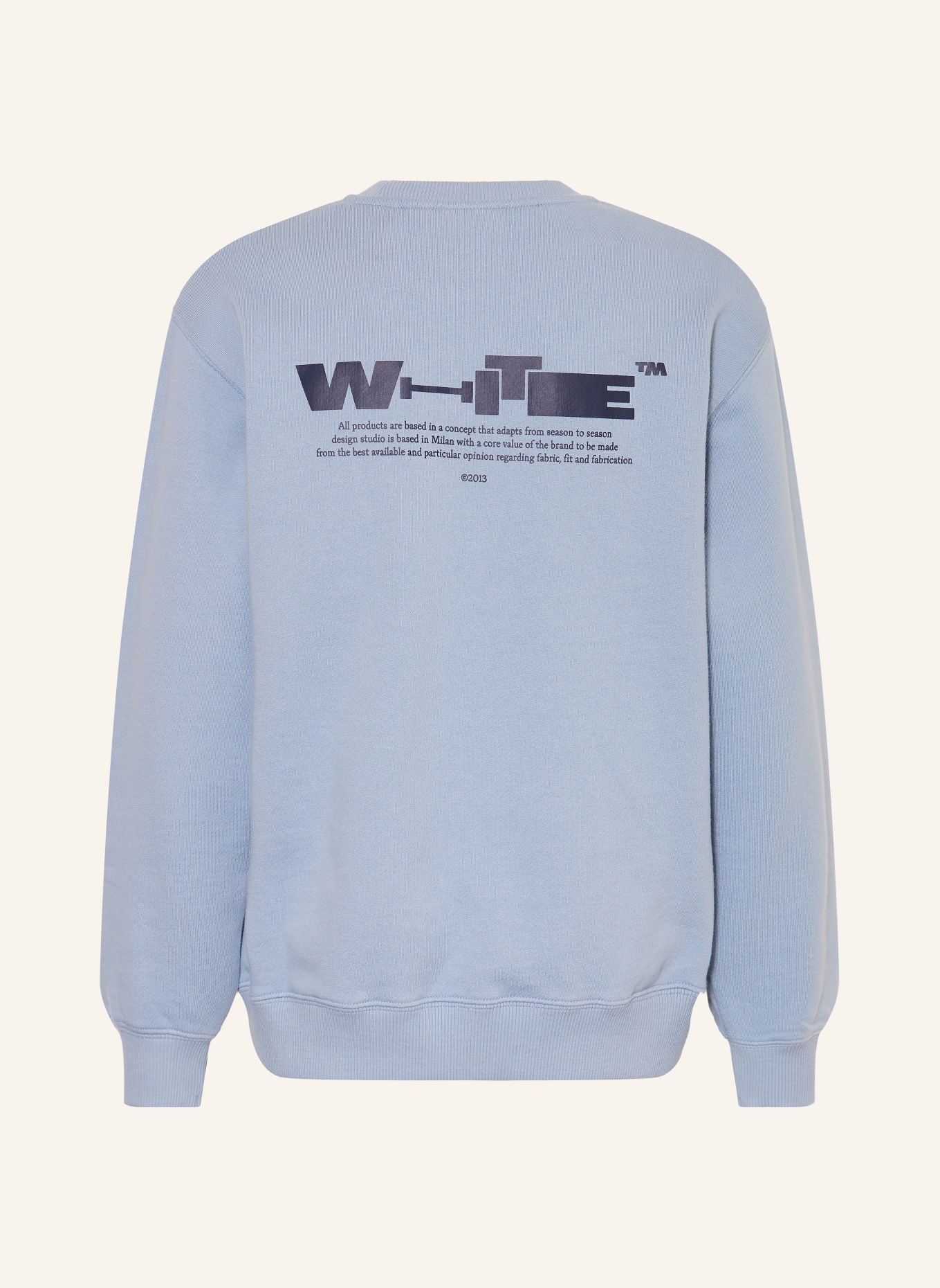 Off-White sweatshirt: LIGHT BLUE / DARK BLUE