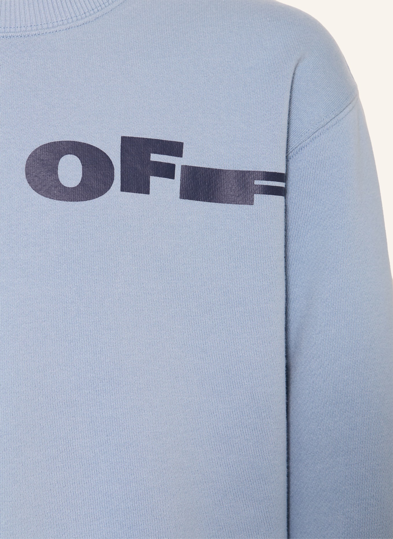 Off-White sweatshirt: LIGHT BLUE / DARK BLUE